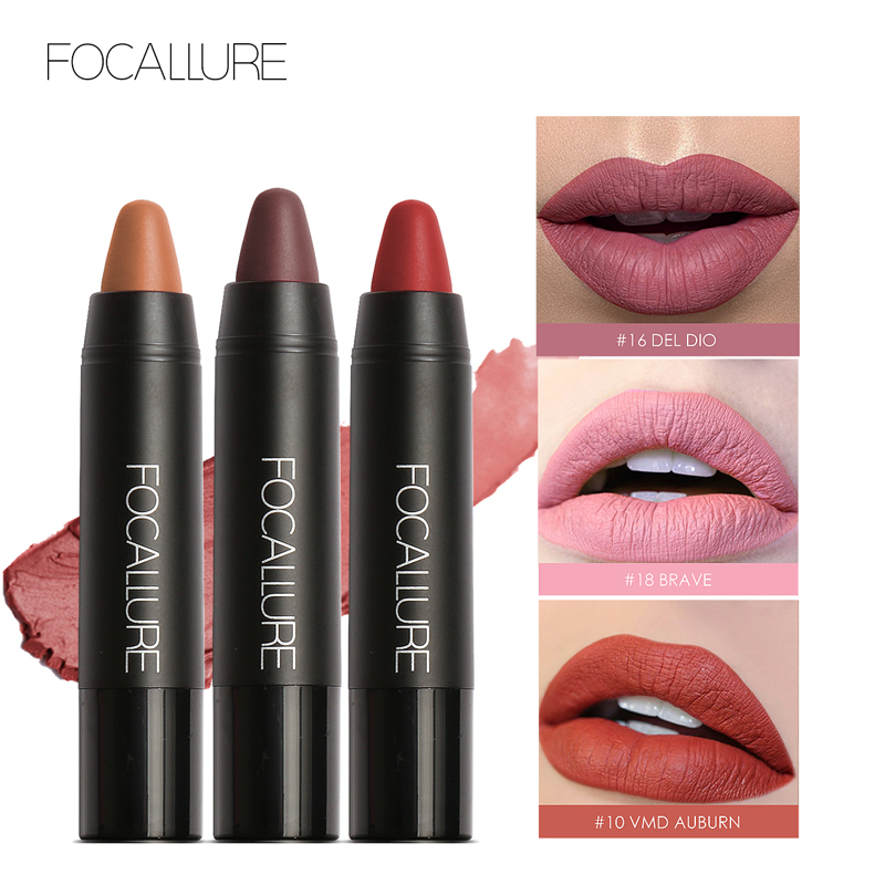 Best of FOCALLURE Matte Lipstick Pen Sexy Beauty Waterproof Long Lasting Easy To Wear Lip Balm Lip Pencil Stick Makeup Women Cosmetics Reviews & Tips