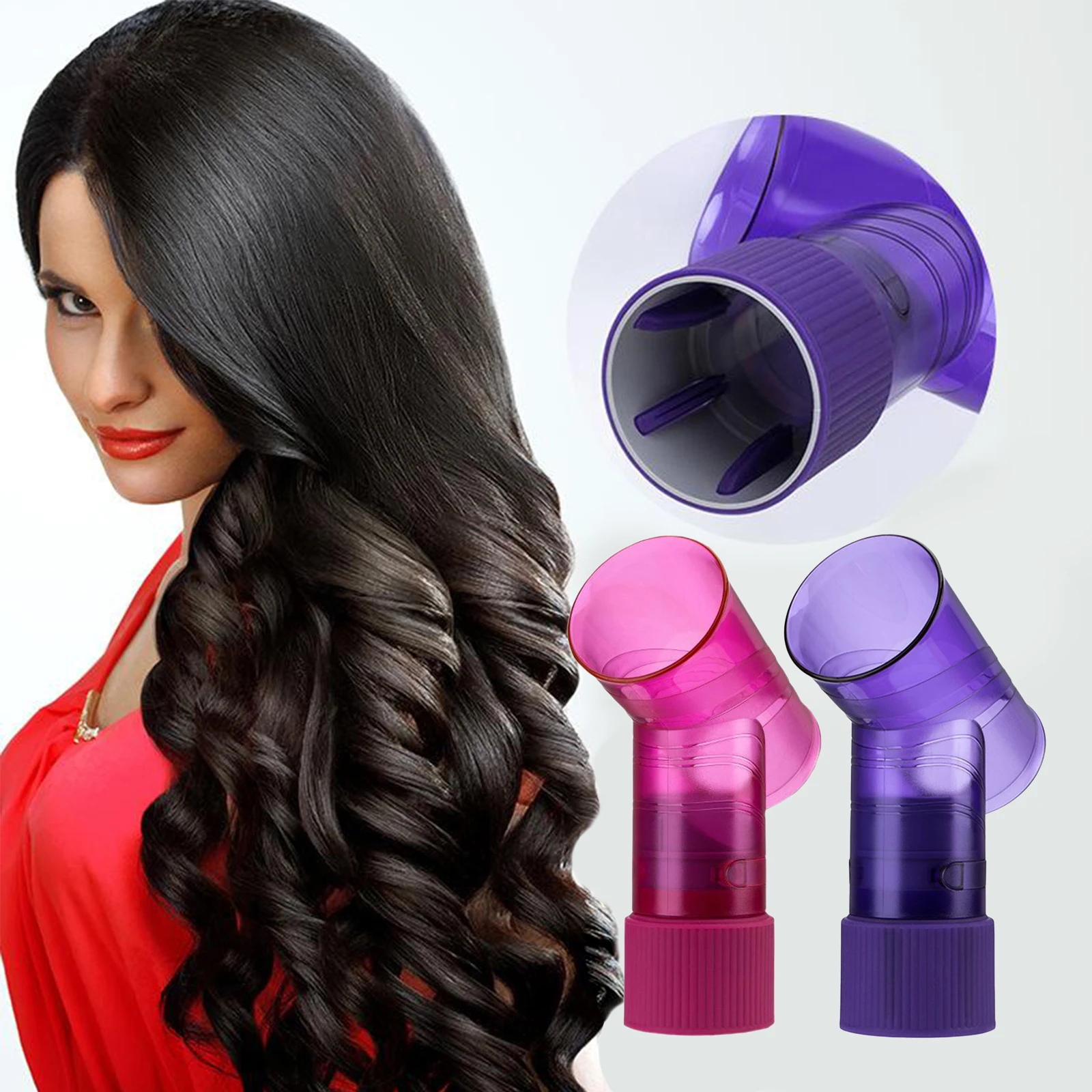 Women Plastic Hair Dryer Curl Diffuser Wind Spin Hair Roller Drying Cap  Styling Tool Attachment|Styling Accessories| - AliExpress