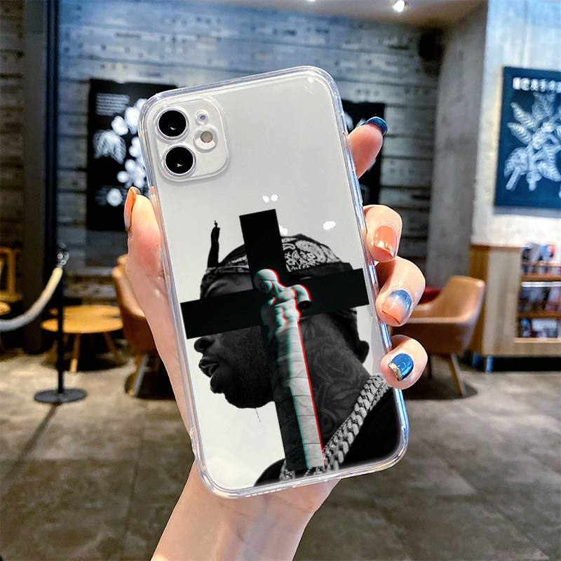 pop smoke Phone Case For iphone 14 13 12 11 8 7 plus mini x xs xr pro max Transparent soft iphone 11 cover