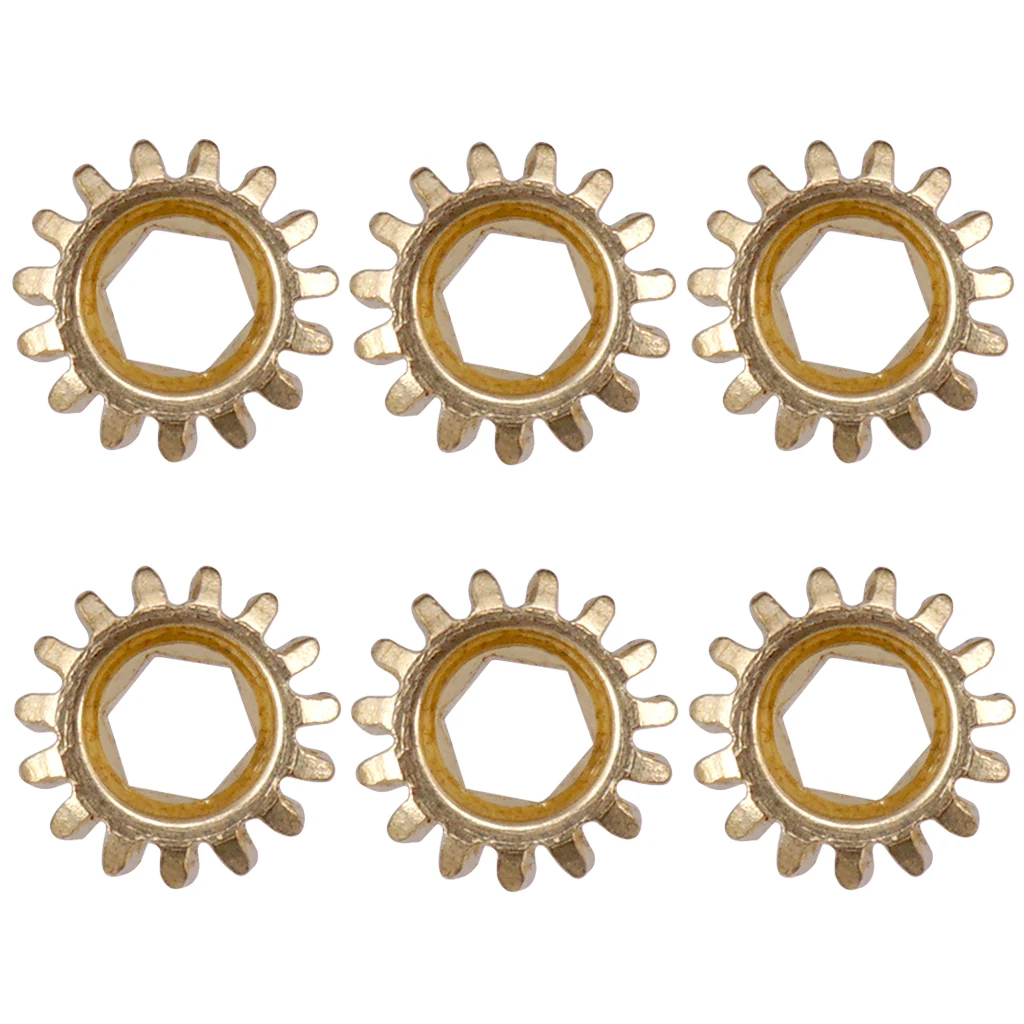 6Pcs Iron Guitar Parts Replacement Tuners Tuning Pegs Key Machine Head Hex Hole Gears Ratio 1:15