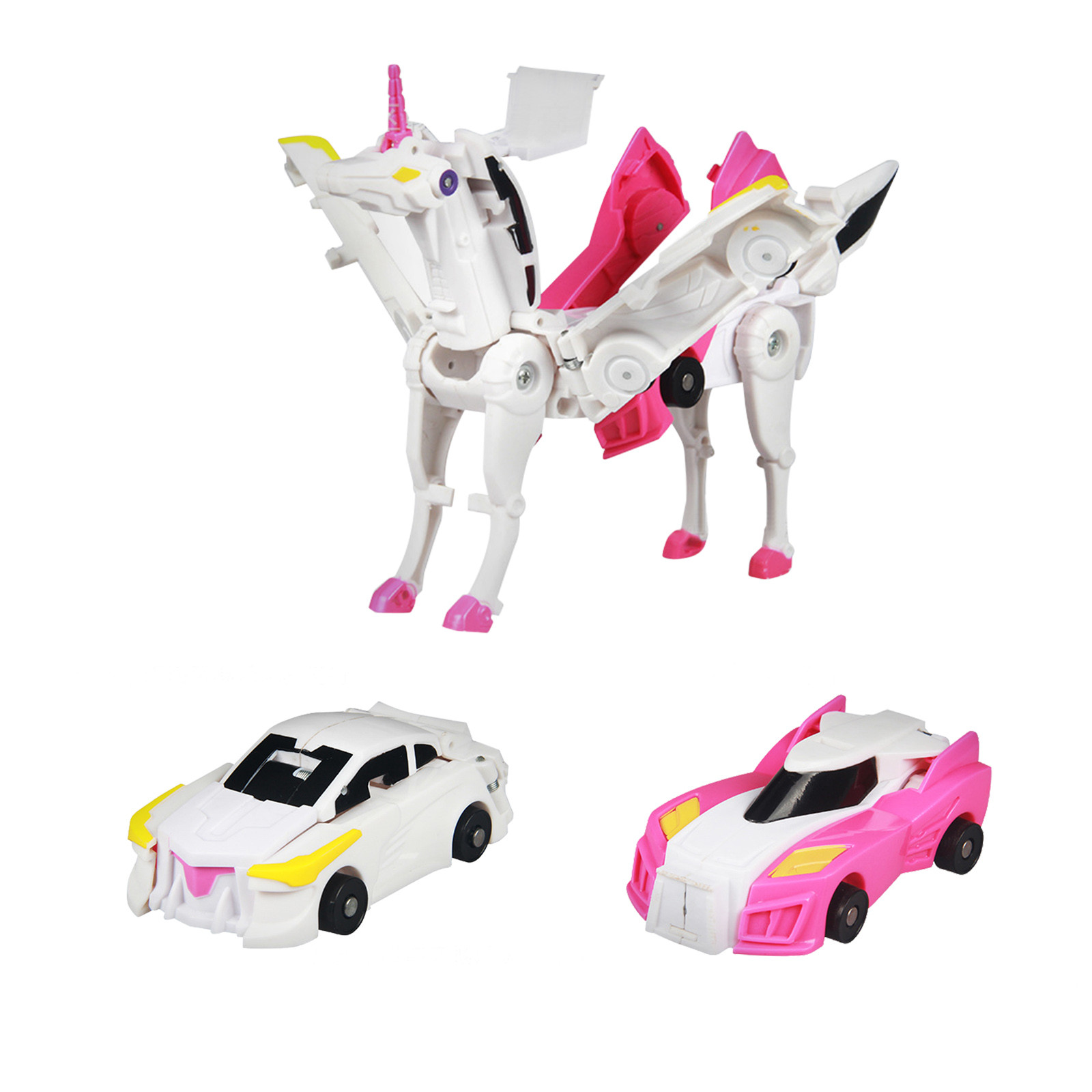 magnetic cars that turn into unicorn