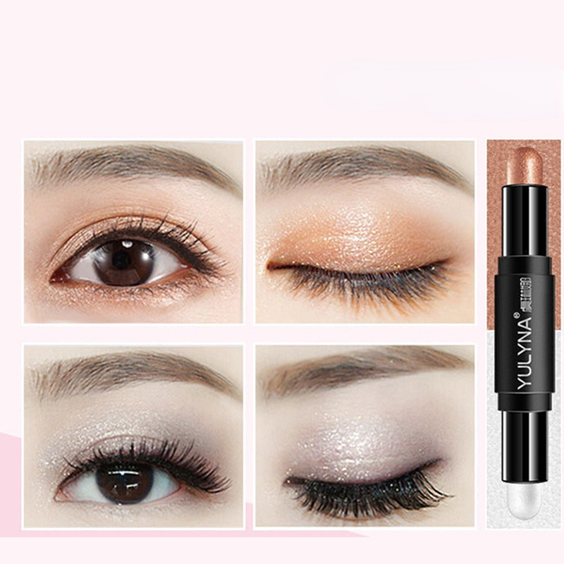 One-stroke two-use three-dimensional non-smoothing silkworm pen eye shadow pen make-up eyeshadow  beauty  eyeshadow