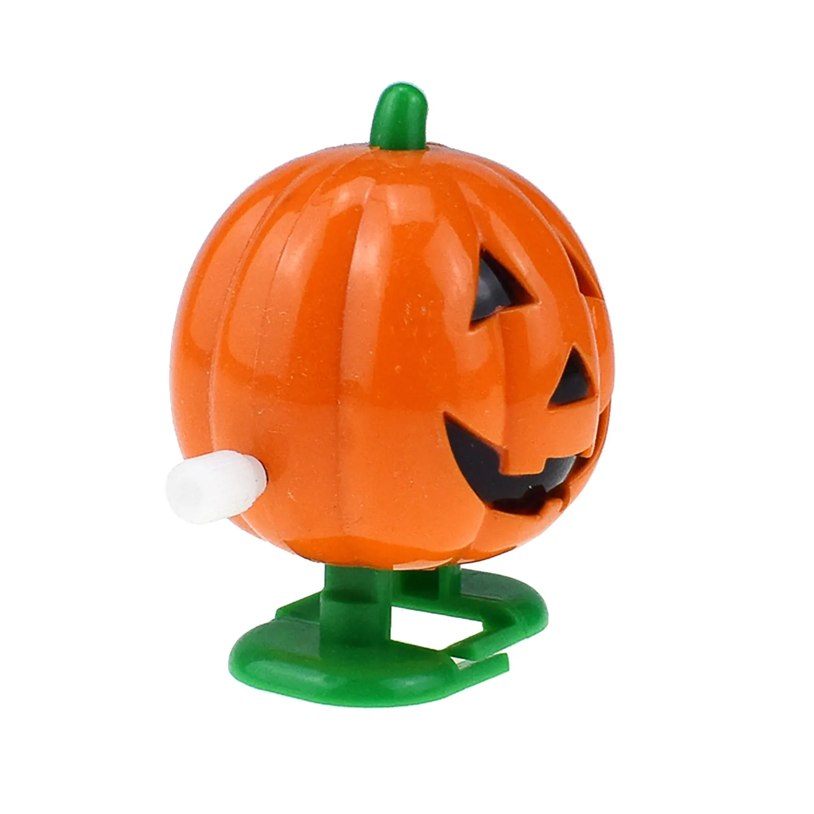 Whimsical Pumpkin Figure Light Up and Sound Weeble Wobble Halloween 3 inch B8* 