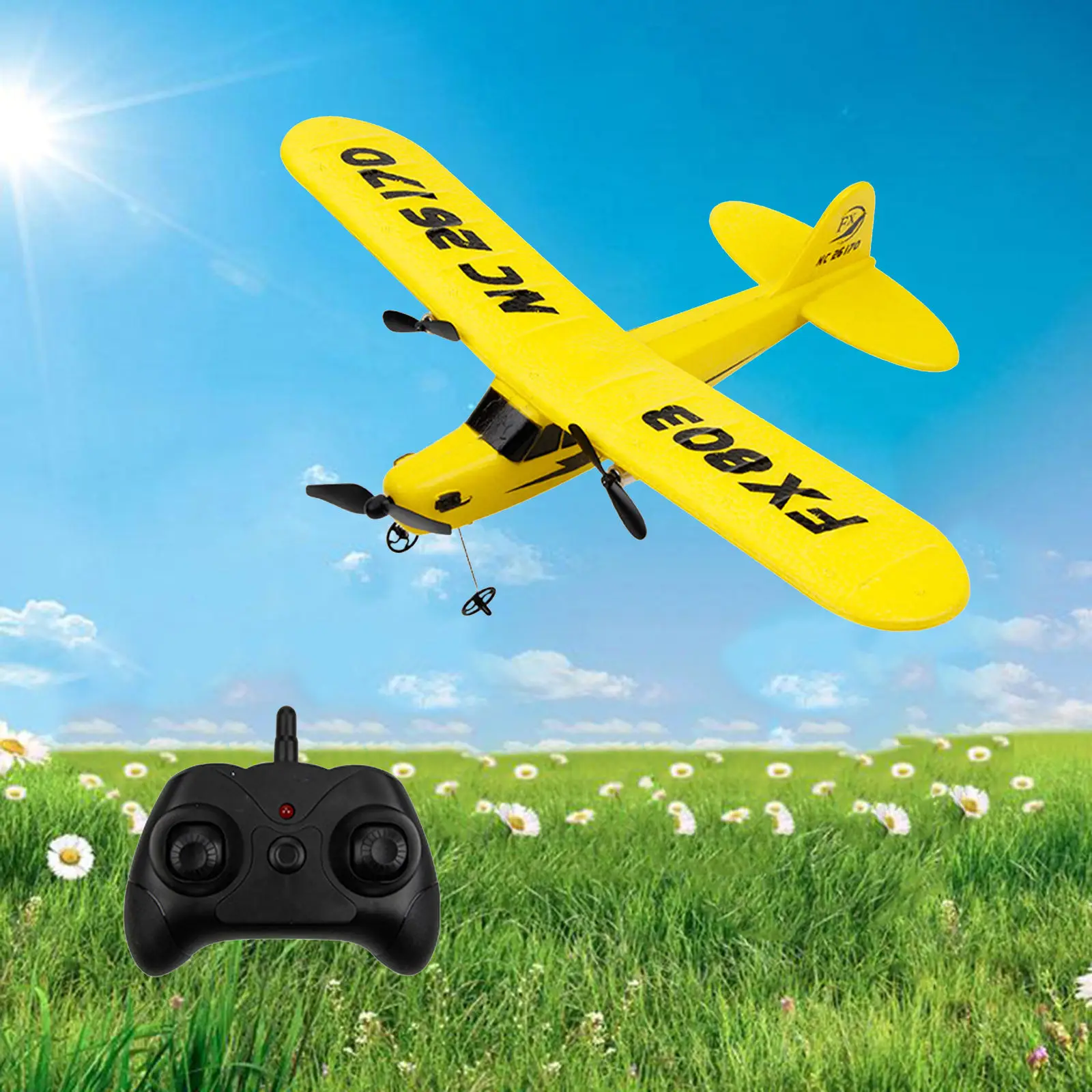 RC Plane, 2.4G Remote Control Airplane Foam Hand RC Aircraft Glider, DIY Kit Toys for Kids Beginners