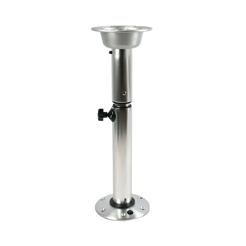 19.3‑31.8in Adjustable Telescopic Pedestal Table Pedestal Table Pedestal Kit with Mount Base Parts for Caravan Motorhome Yacht