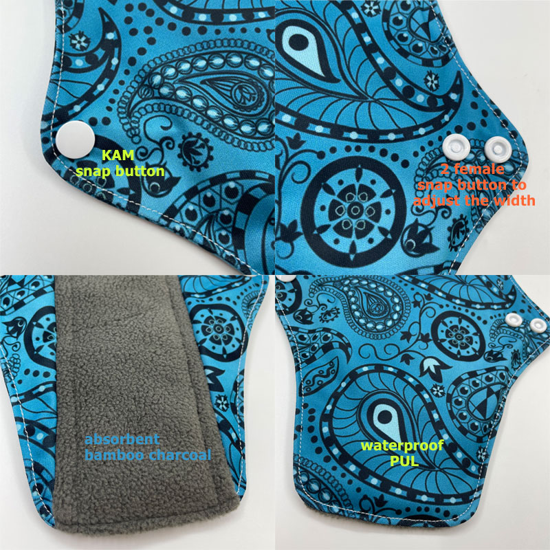 Best of LECY ECO LIFE Reusable Cloth Menstrual Pads Bamboo Charcoal Fleece Inner Lady Flamingo Printed Waterproof Mummy Pads For Women Reviews & Tips - Image 5