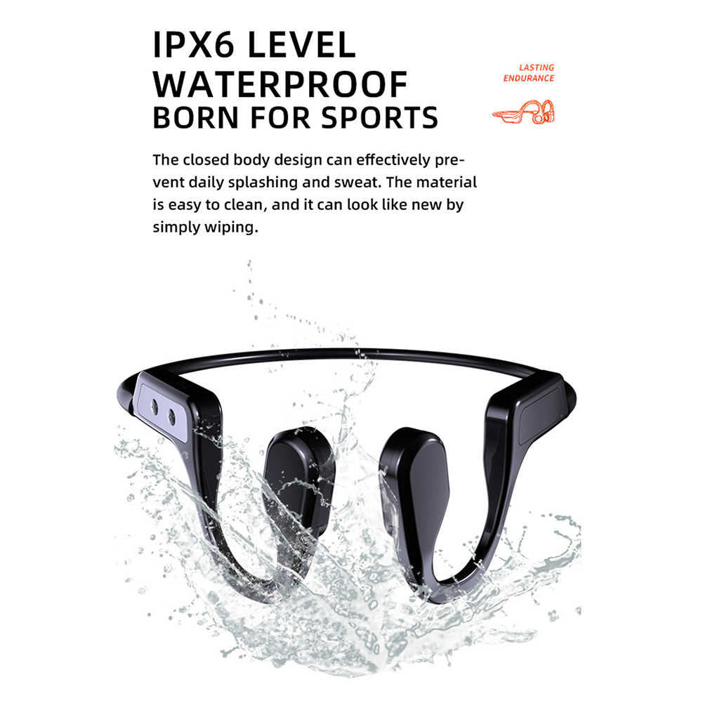 Fones de Ouvido Bluetooth de Condução Esportivos sem Fio Sweatband para Esportes de Corrida Óssea Abertos Bluetooth Microfone Estéreo 5.1 8 fones de ouvido esportivos sem fio abertos,