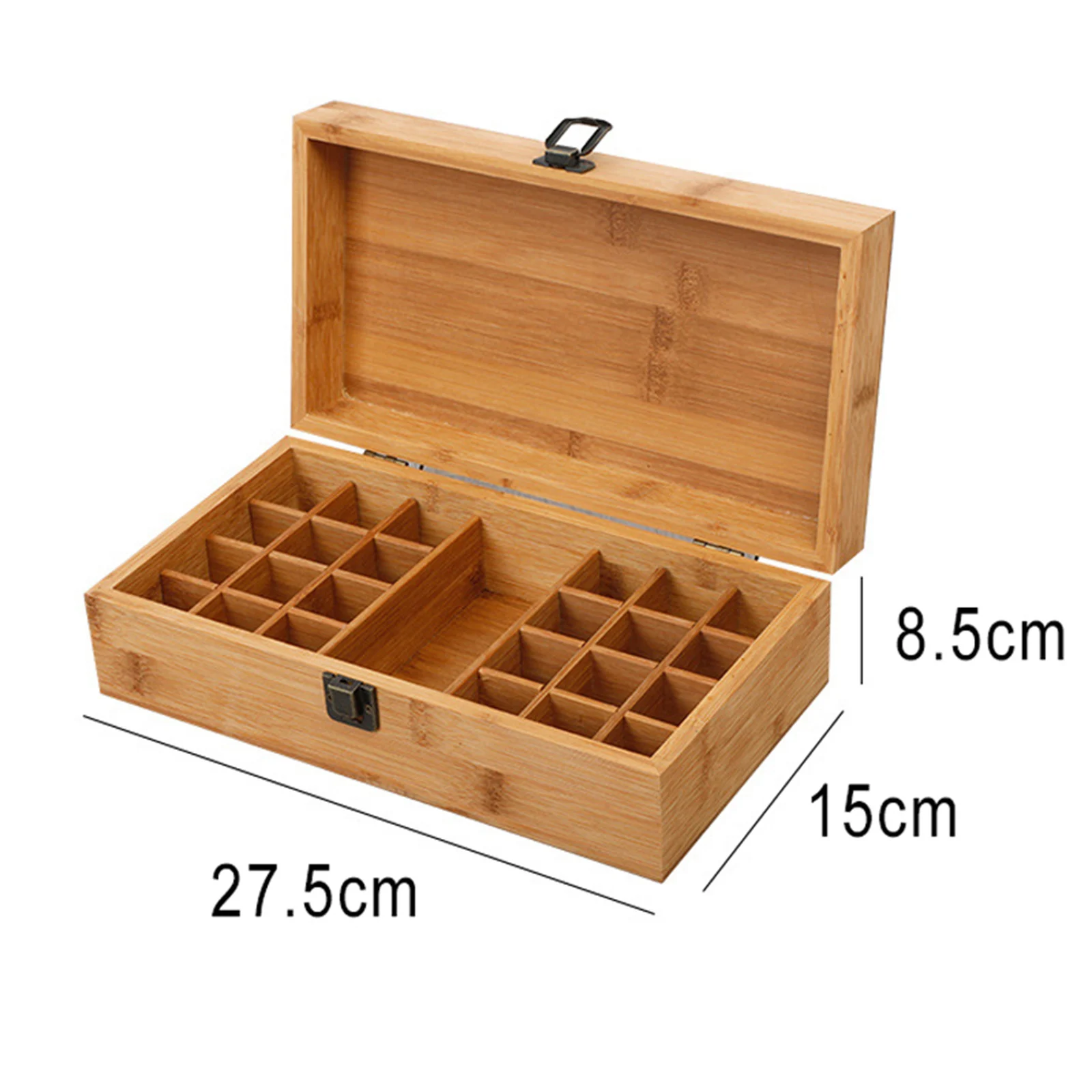 24 slots Essential Oil Wooden Storage Box Case Container Aromatherapy