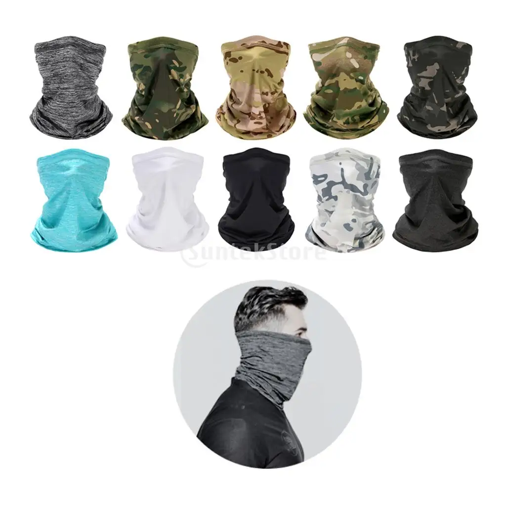 Silk Like Cycling Face Cover Sport Balaclava Windproof Headscarf Neck Warmer