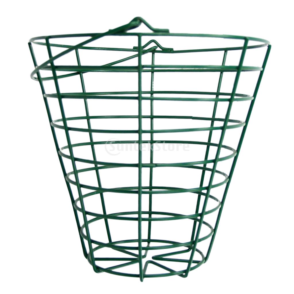 12.5x22cm/4.9x8.7inch Metal Golf Ball Container Golfball Basket for Range