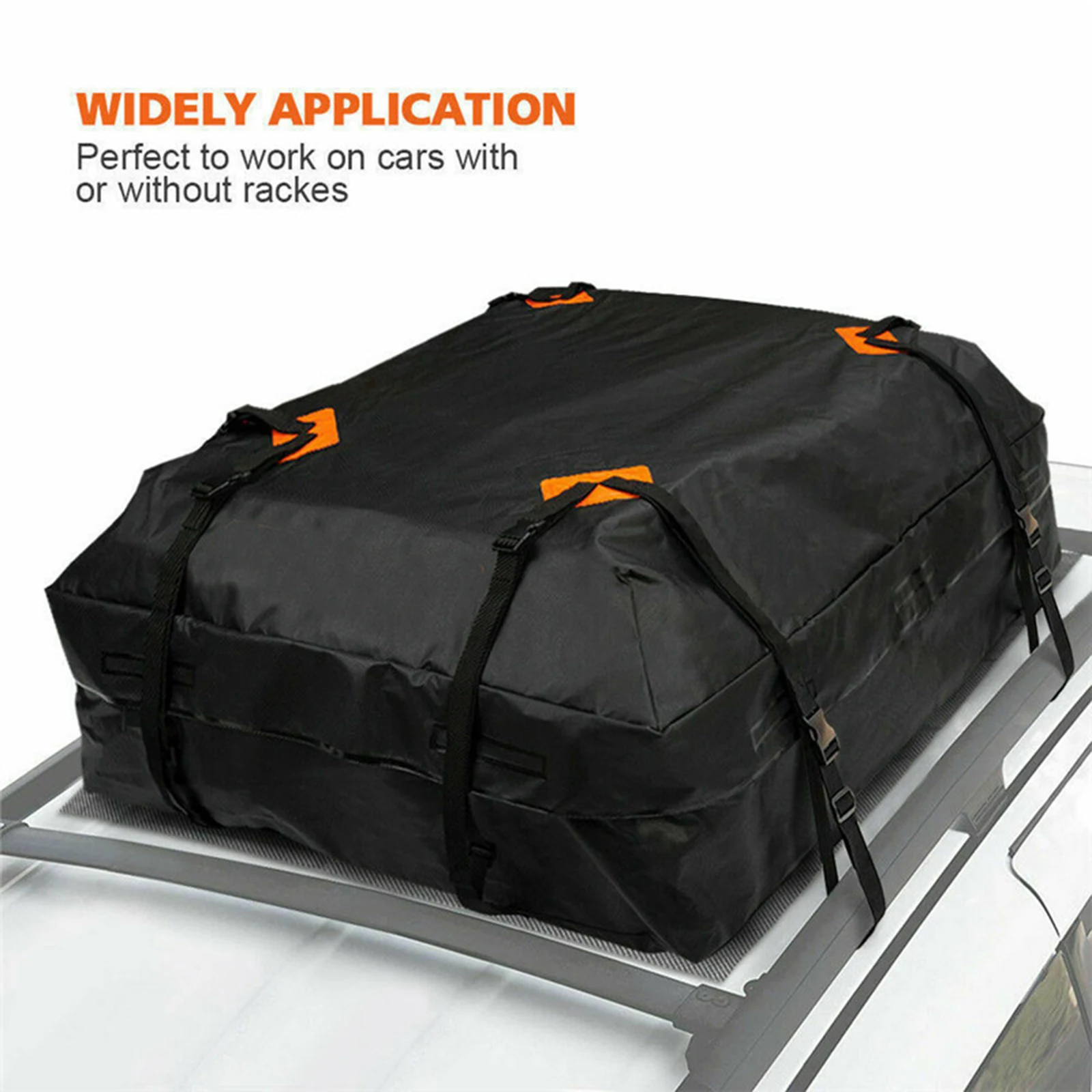 Waterproof 420D Oxford Cloth Cargo Luggage Bag and Mat for Car Van Foldable Black