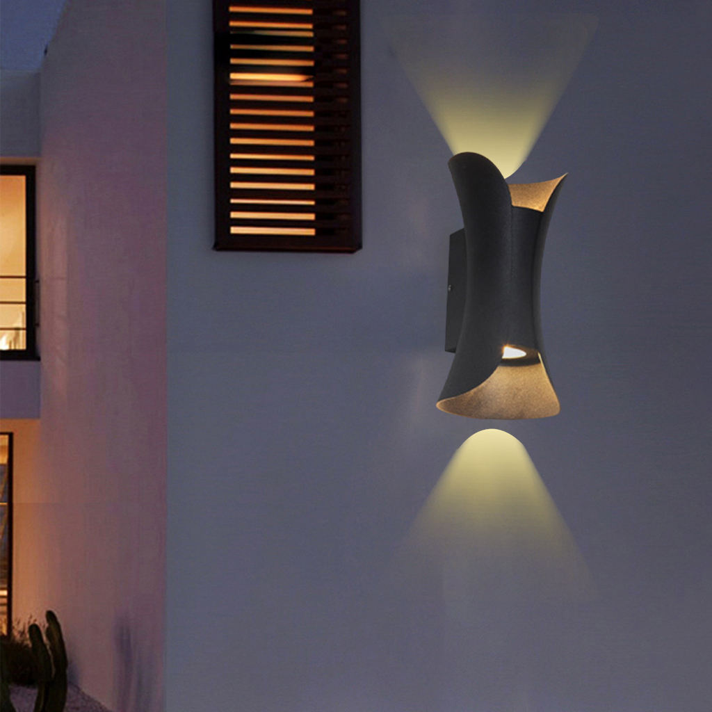 LED up Down Wall Sconce Wall Mounted Fixture Lamps Lighting Modern Waterproof Aluminum Lamps for Home Outdoor Room Indoor Stair