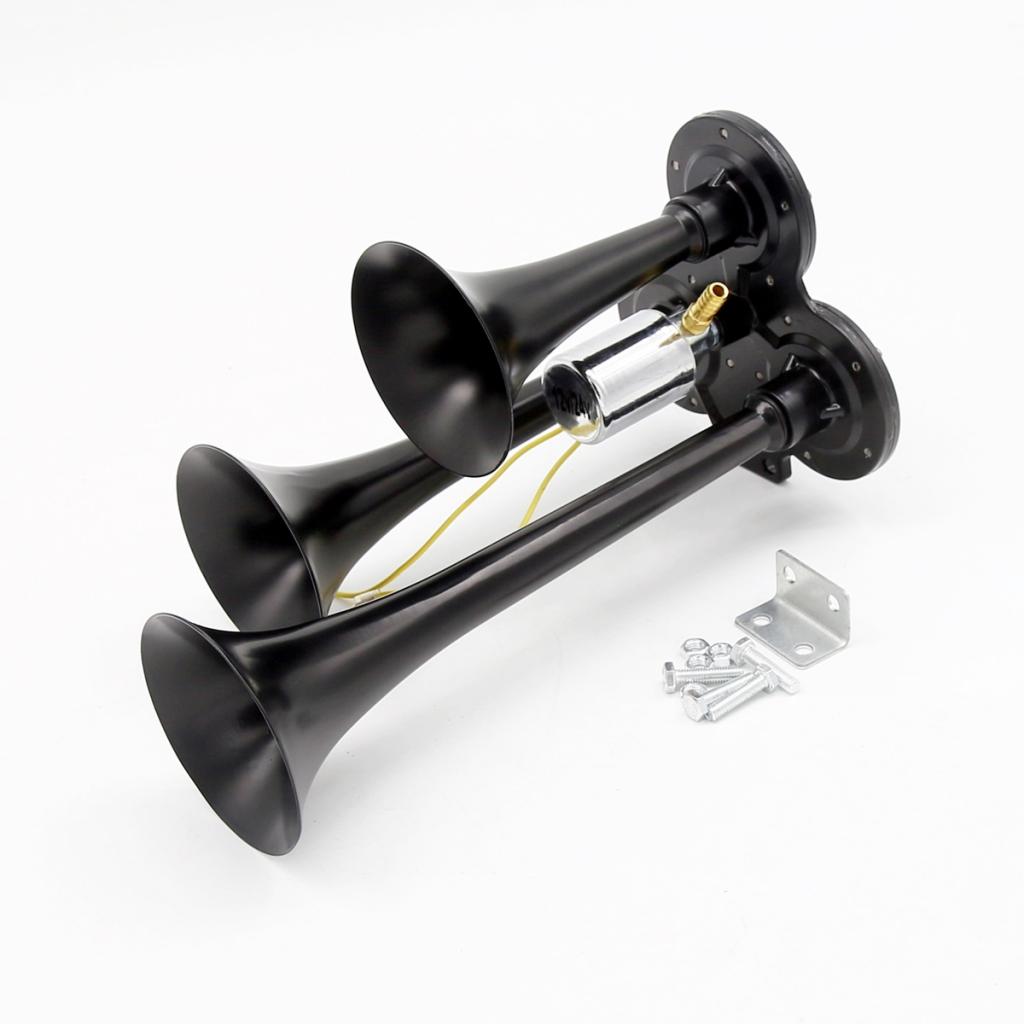Triple Train Air Horn with Electric Solenoid for Trucks - Super Loud 150db