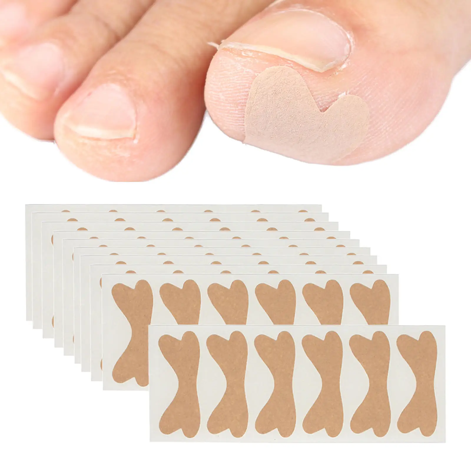Glue Free Ingrown Toenail Stickers Professional Nail Correction for Women Men Pedicure Foot Care Nail Treatment Tools