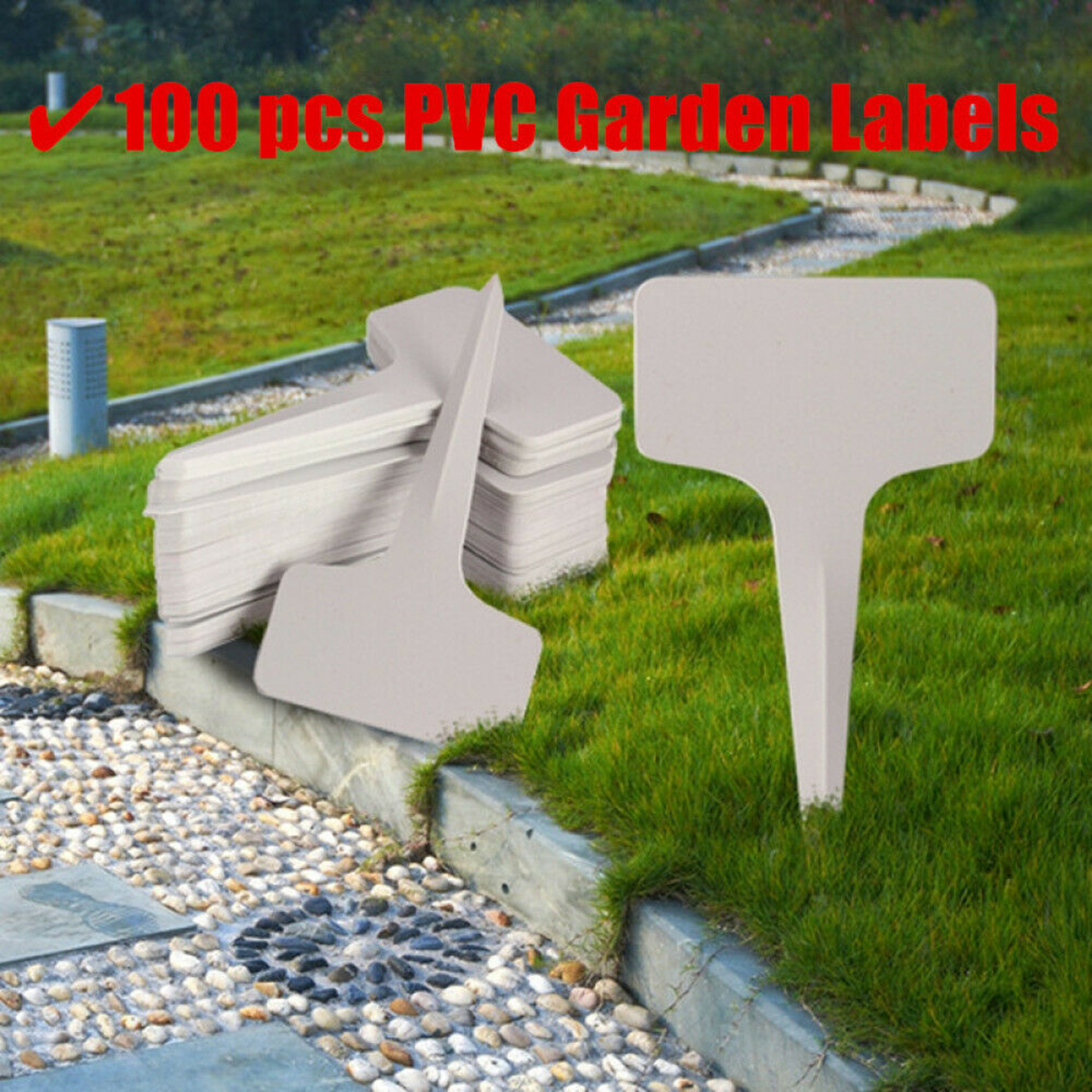 100 200 pces pvc t-tipo plantas pote