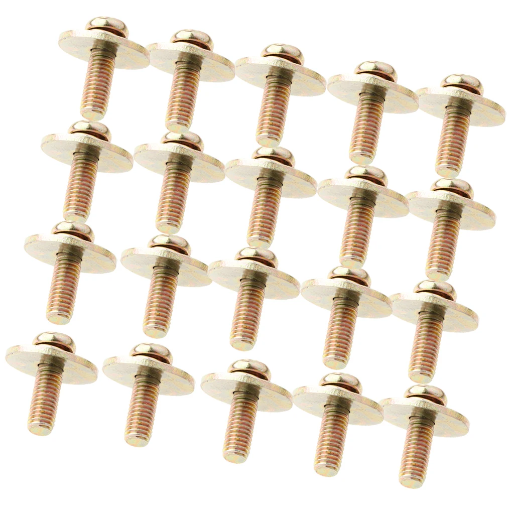 Tooyful 20 Pieces Metal Drum Set Claw Hook Screws DIY Percussion Instrument Parts for Drummers