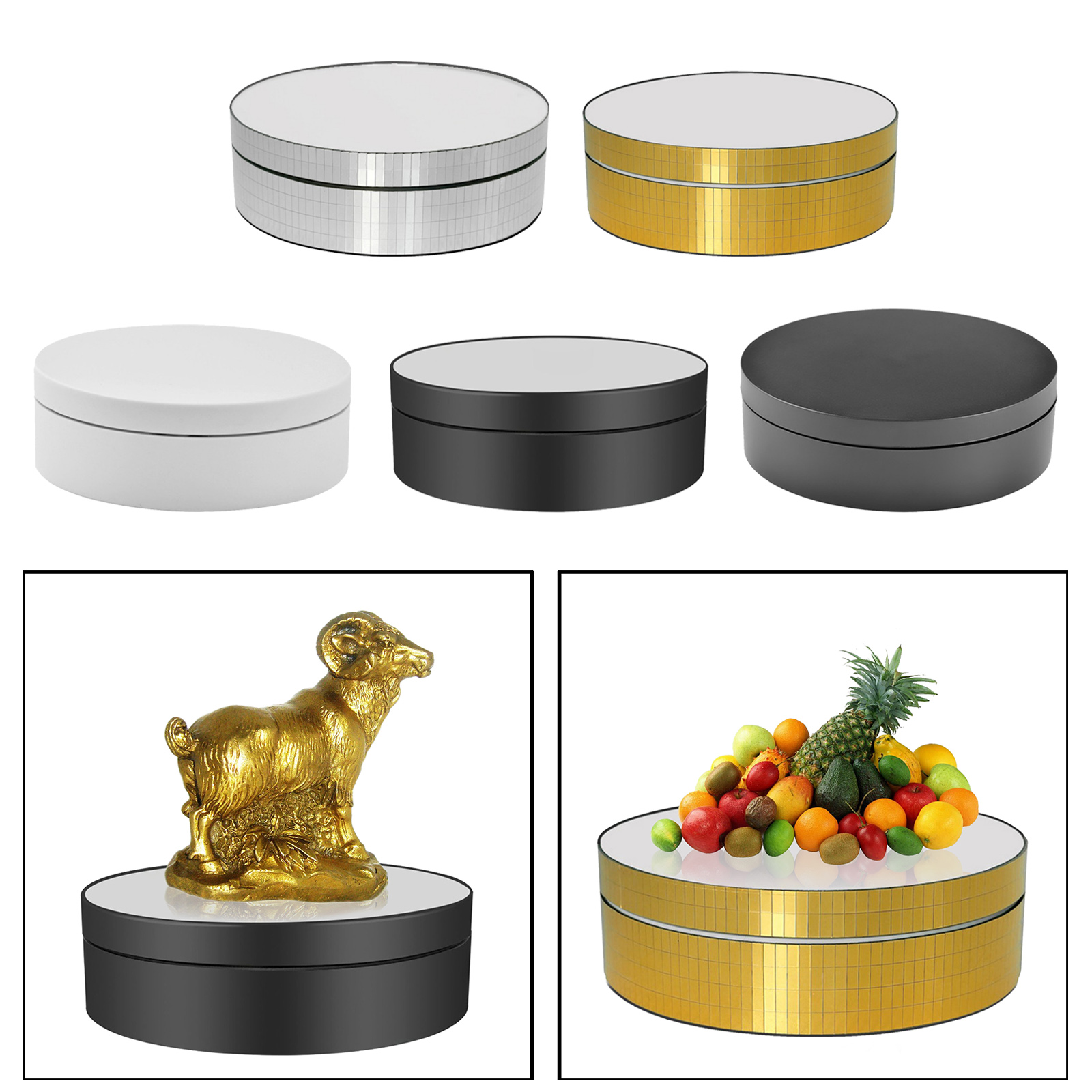 Intelligent Rotating Turntable Display Stand with Charge Battery For Jewelry and Watches