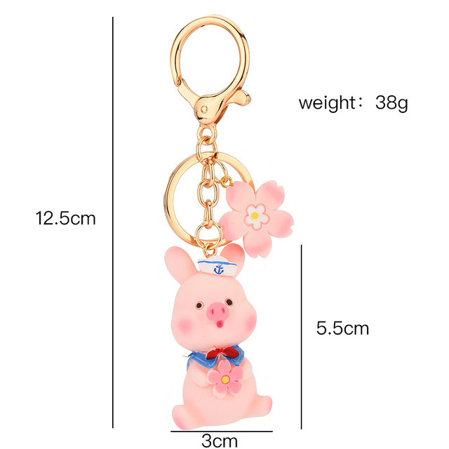 Creative Capybara Keychains Cute Firefly Doll Keyrings For Car Keys  Accessories Pink Pig Funny Keychain Kawaii Bag Pendant 2023 - AliExpress