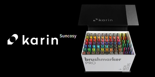 Karin Brushmarker Pro 72 Colors & Blenders Mega Box Set