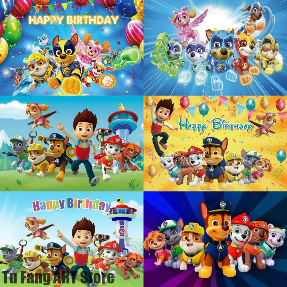 Nickelodeon Paw Patrol Square Canvas Wall Art 11" Toy (Pack Of 4