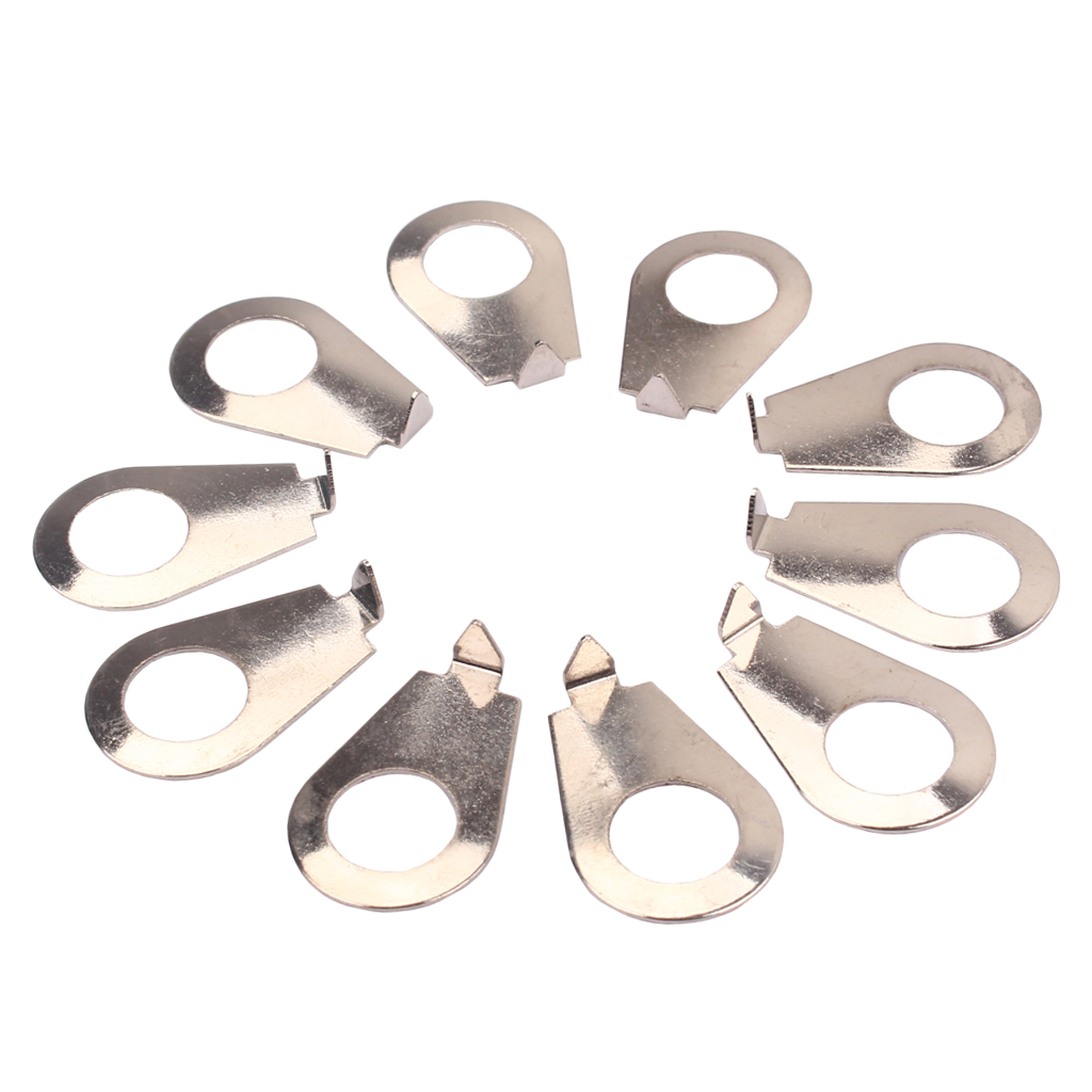 10Pcs Metal Guitar Knobs Pointer Plate Knob Position Indicator For Guitar Bass Parts Accessories 22X14X5mm