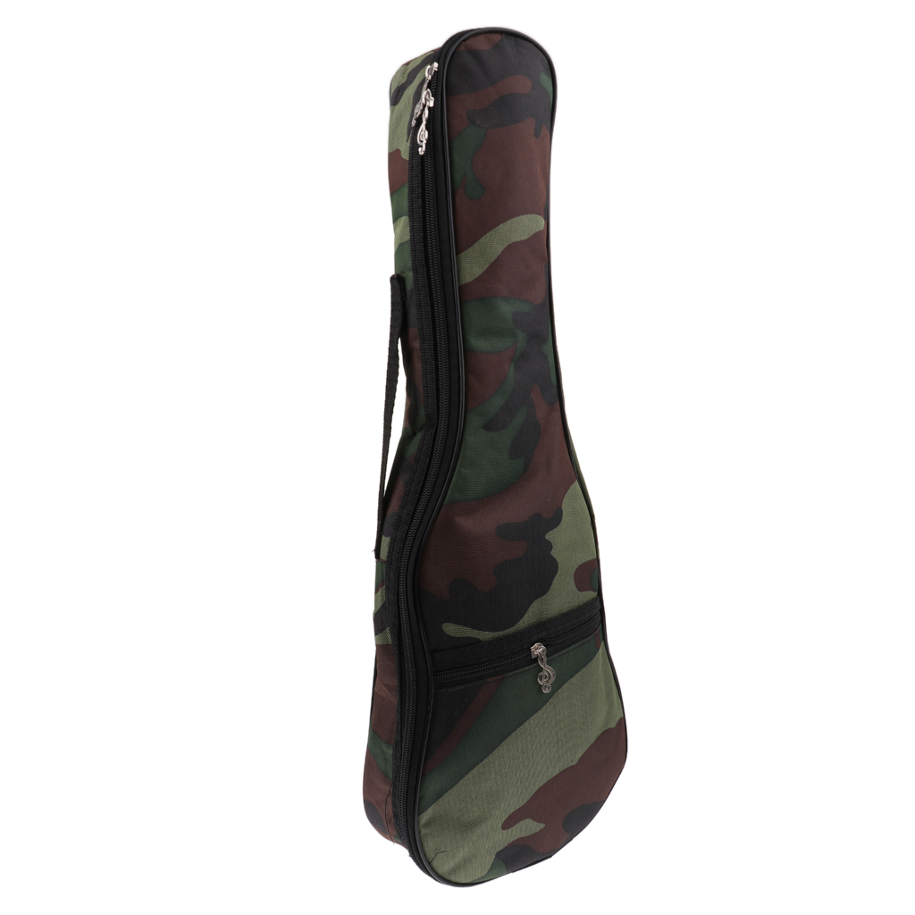 Camouflage Soft Gig Hand Portable Padded Bag Case with Strap for Uke Guitar