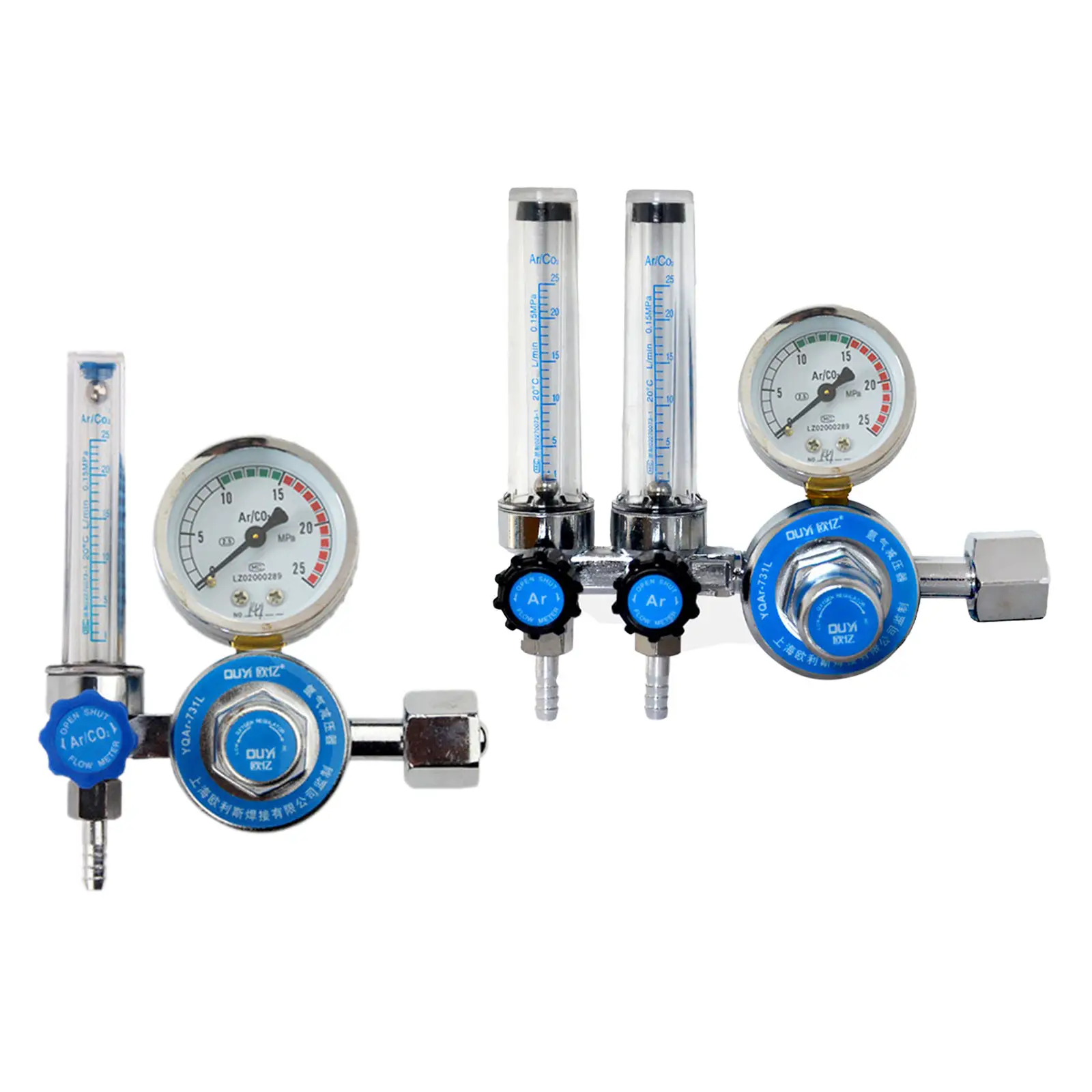 Industrial Argon / CO2 Mig Tig Flow Meter Flowmeter Gas Regulator Gauge Welding Welders Made of high quality Aluminum alloy