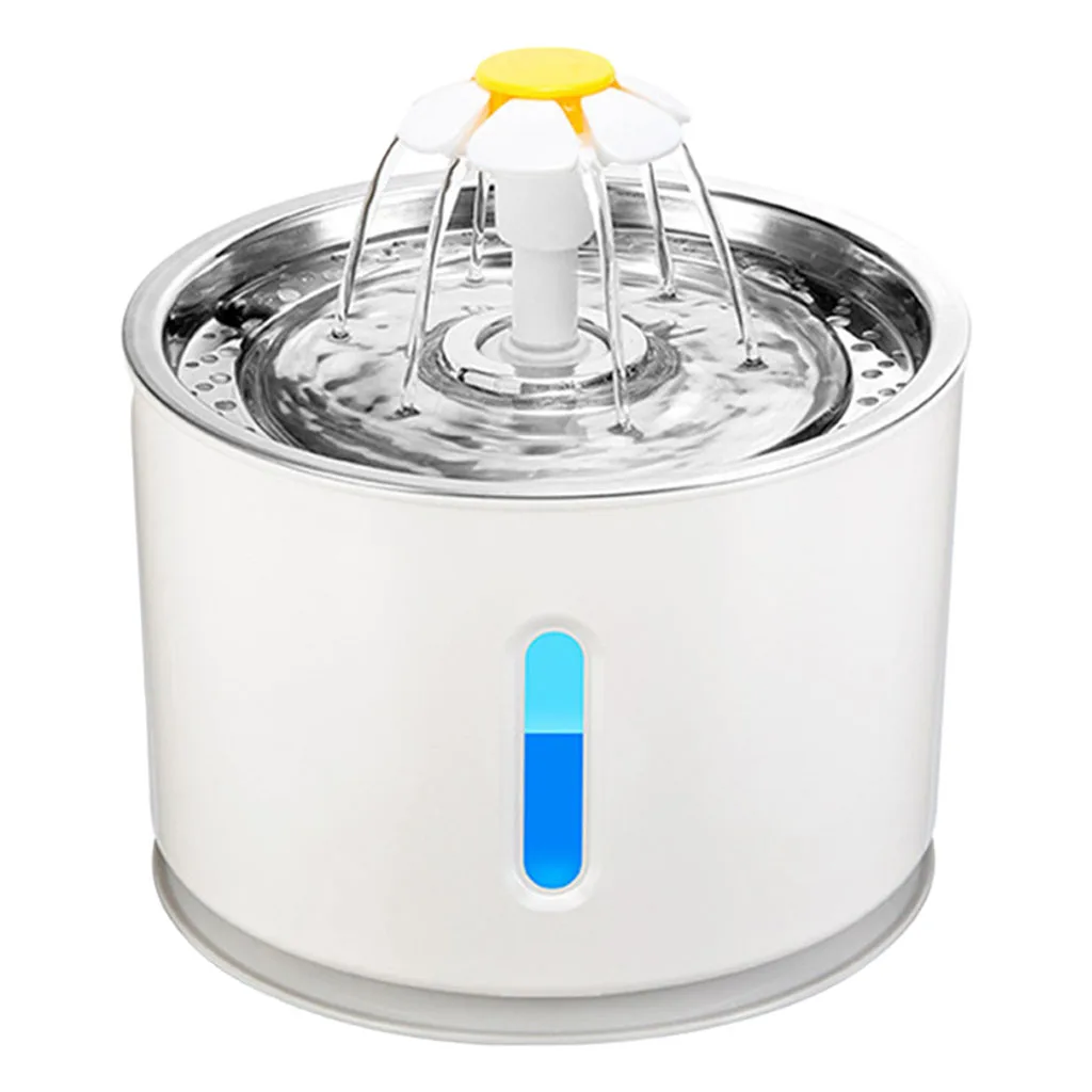 USB Pet Water Fountain, Ultra-Quiet Automatic Water Dispenser with 4 Stage Filters for Cat Dog Drinking Watering Bowls