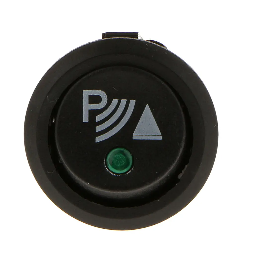 Round 3 Pin Rocker ON/OFF Switch Parking Reverse Sensor Front Rear