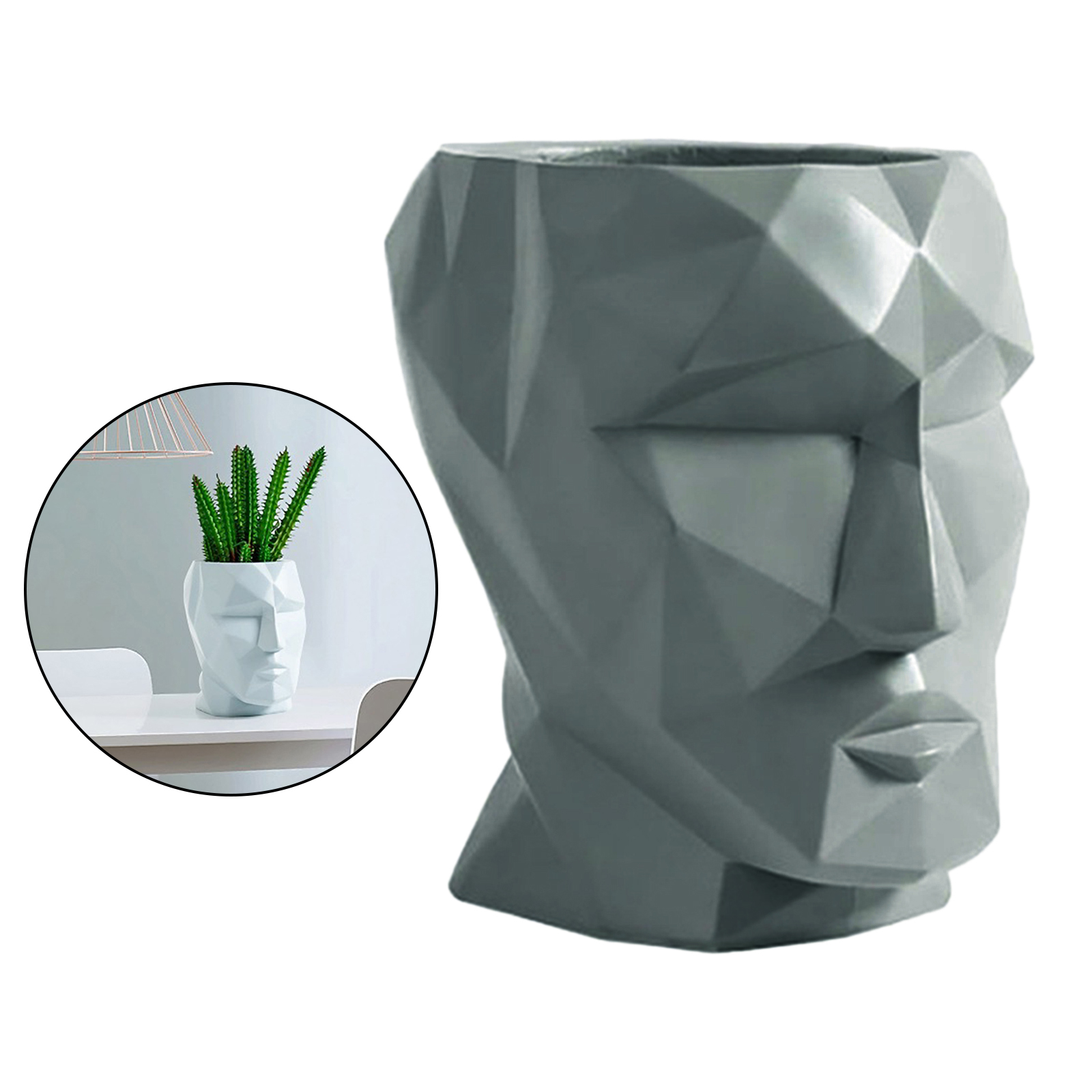 Portrait Face Head Flower Pot Dried Flowers Decorative Vase Plant Pots Home