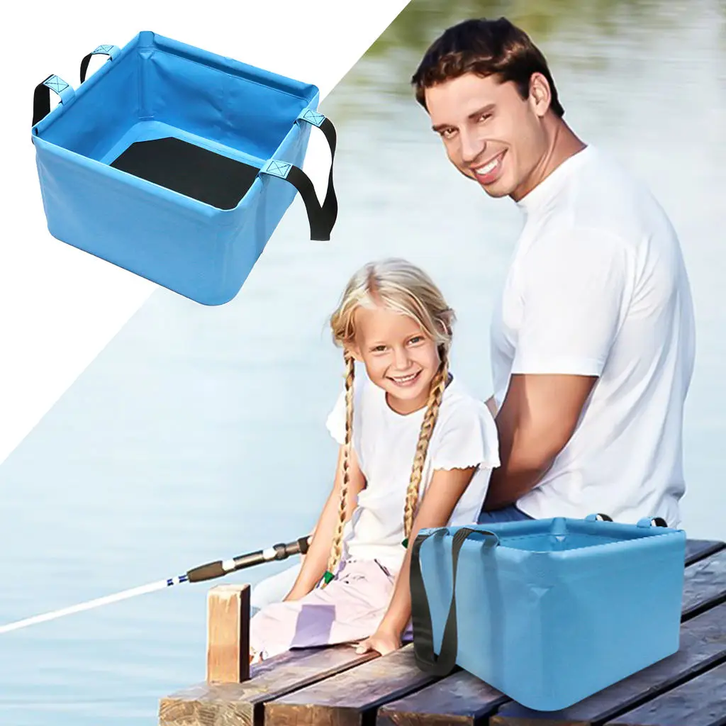 18L Collapsible Wash Basin Foot Washbasin Travel Fishing Hiking Outdoor Camping Protable Folding Bucket Water Container