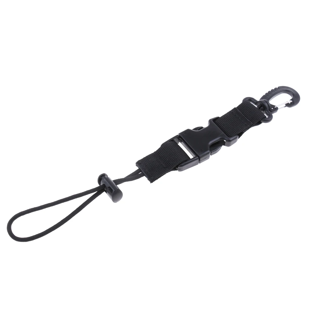 Scuba Diving Lanyard Spring Coiled Lanyard with Quick Release Buckle for Cameras and Dive Lights Holding