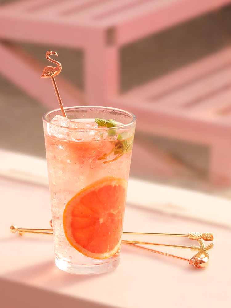 Swizzle Sticks,Cocktail zubehör Edelstahl rühren, Getränke rührer Flamingo, Schädel, Starfis, Ananas, Küchen barkeeper Schneebesen – Detail 1