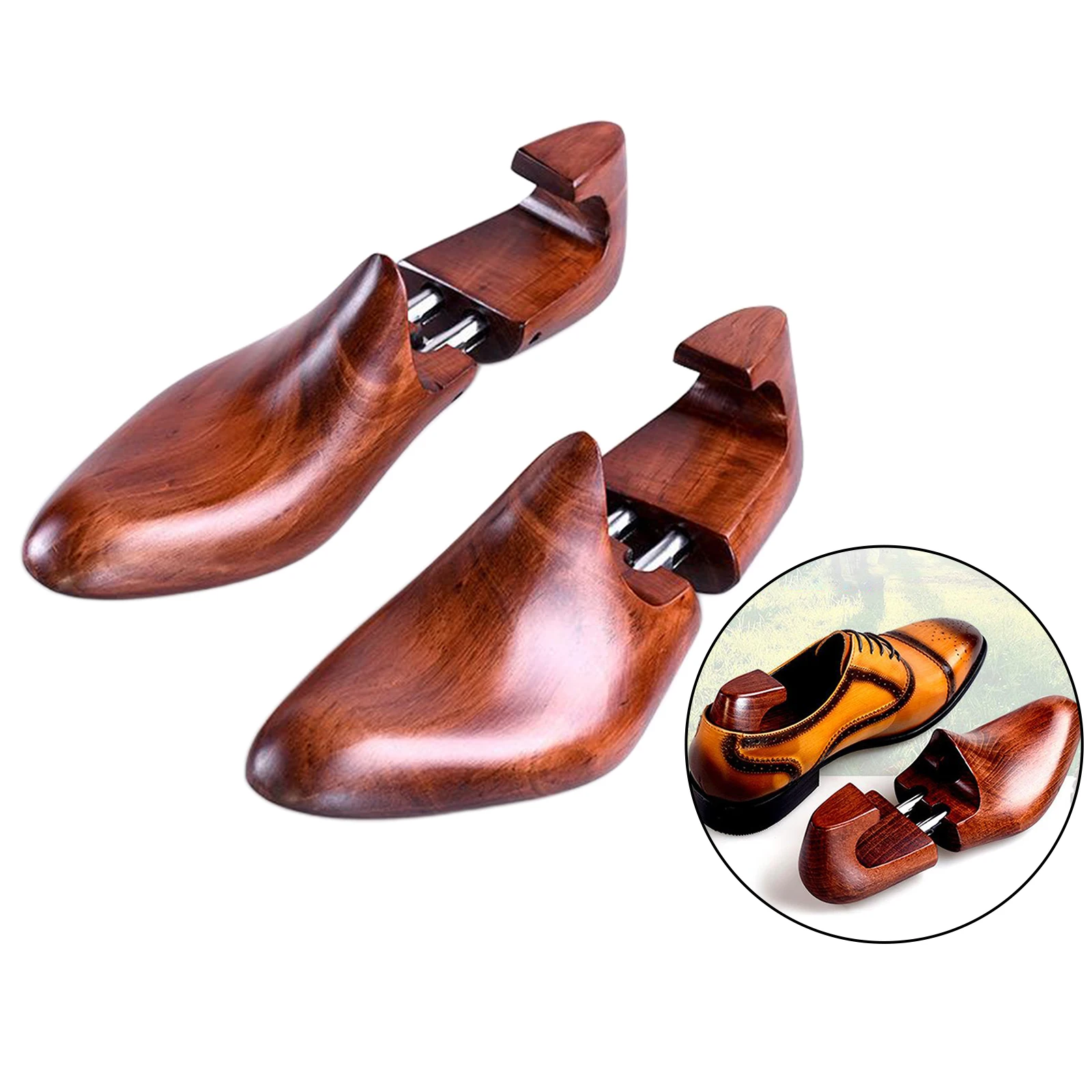 1Pair Pine Wood Mens Shoe Stretcher Shoe Trees Shape Extender for Women Kids