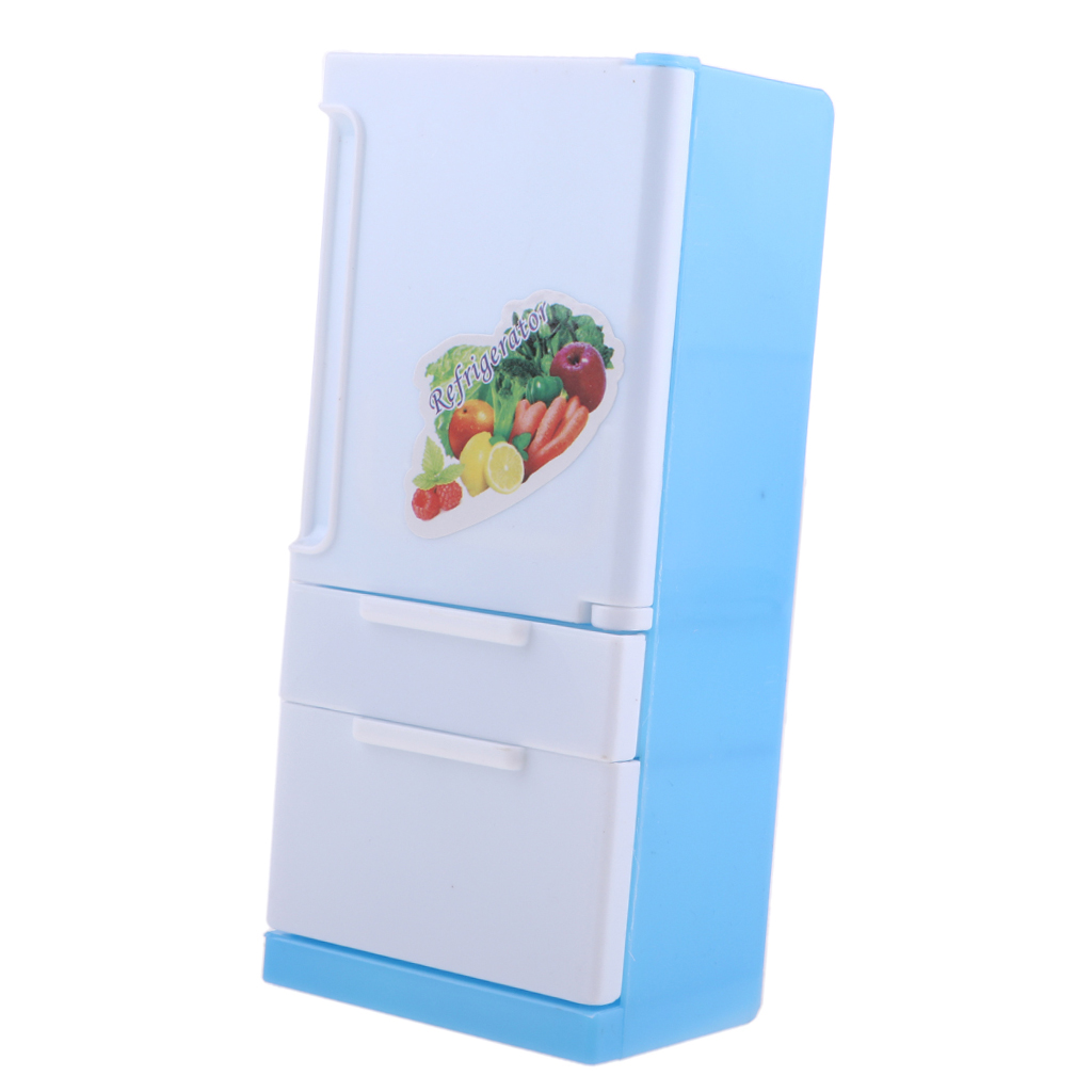 1/6 Scale Miniature Refrigerator Fridge Model For 12inch Action Figures Doll