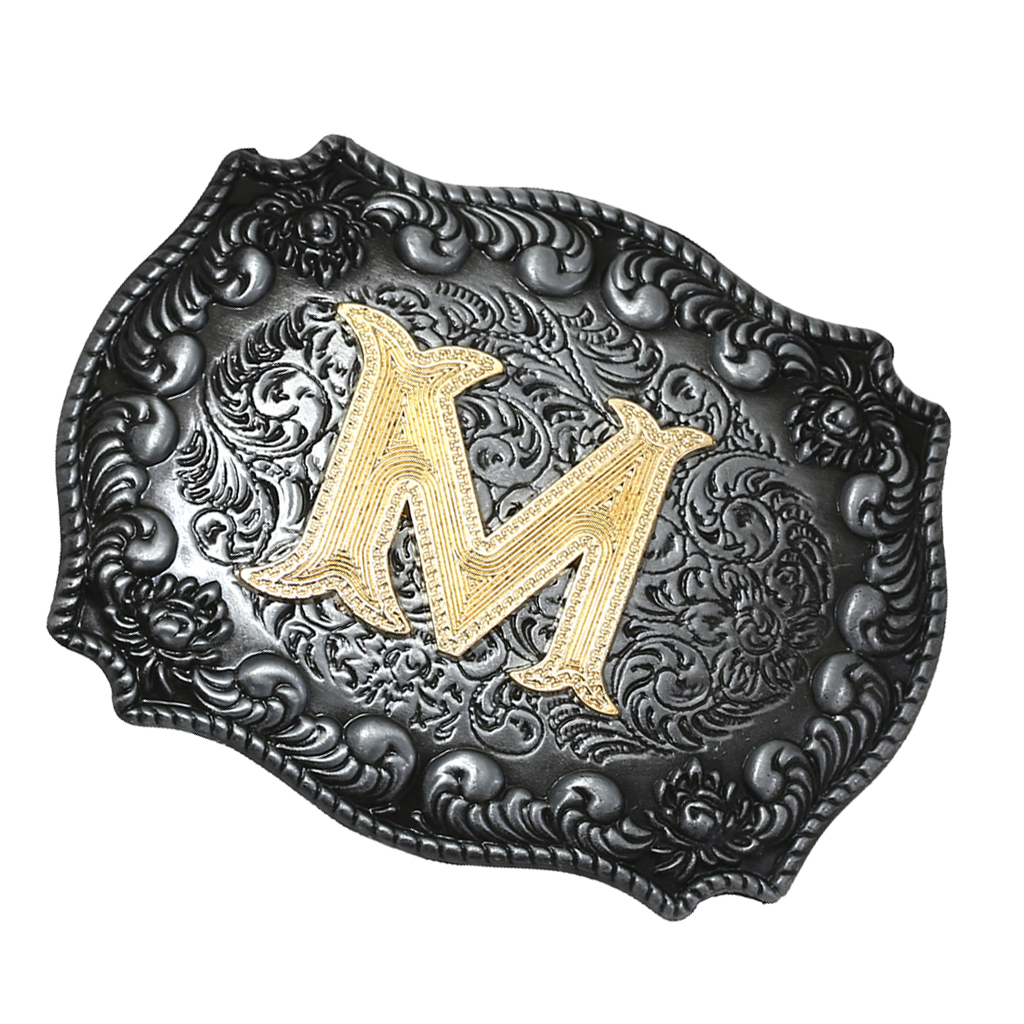 Men Western Cowboy Texas Rodeo Belt Buckle Gifts Jewelry Initial Letters A-Z