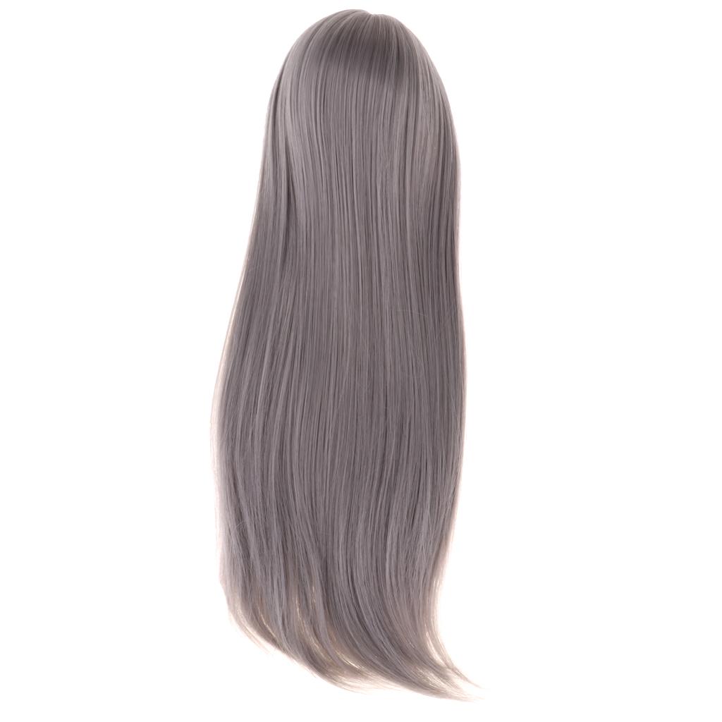 9 10 inch 1/3 BJD doll wig long straight hair for SD Uncle Doll Gray