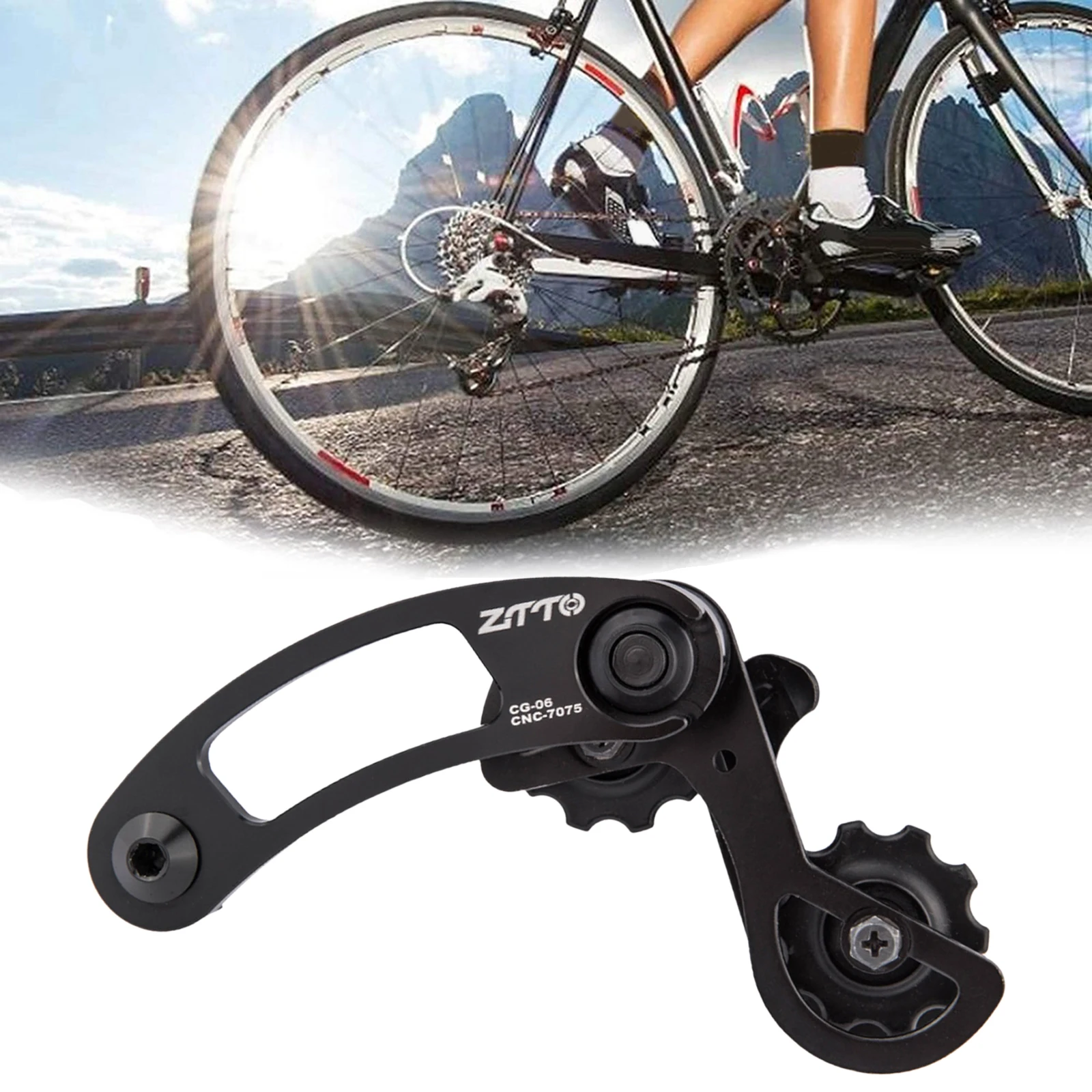 Bike Single Speed Chain Tensioner for Road Bike MTB Bicycle Cycling - Performance Aluminum Alloy - Easy Installation