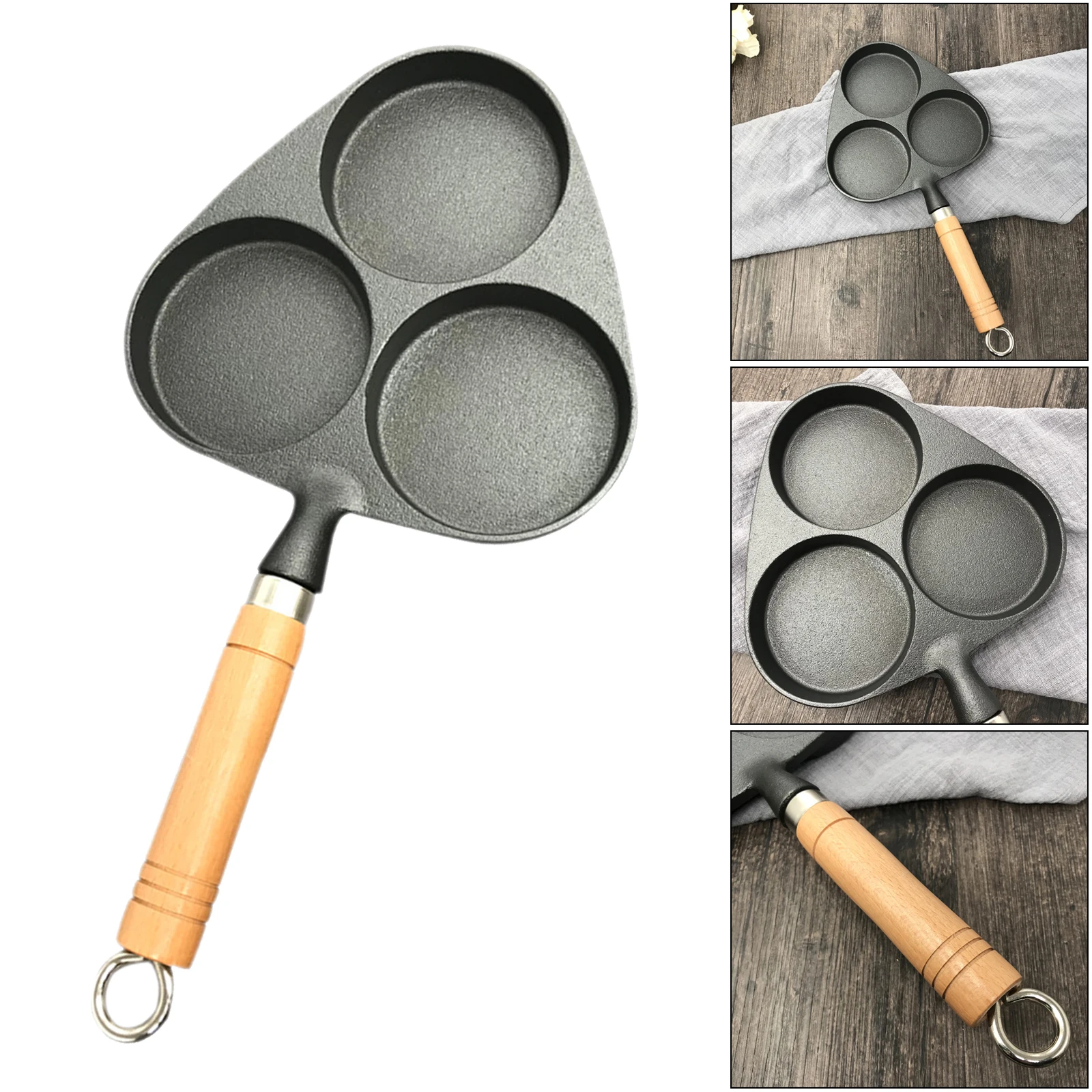 Egg Frying Pan Mold Burger Pancake Omelet Pot Fryer Breakfast Steak Making