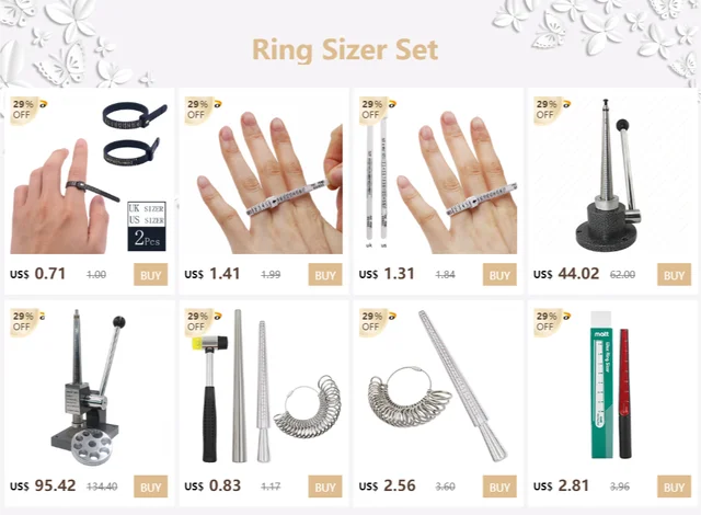 PHYHOO Ring Stretcher Enlarger Sizer Ring Mandrel Expander Jewelry Making  Tools EUR US JAPAN HK SIZE 4 Measuring Range - AliExpress