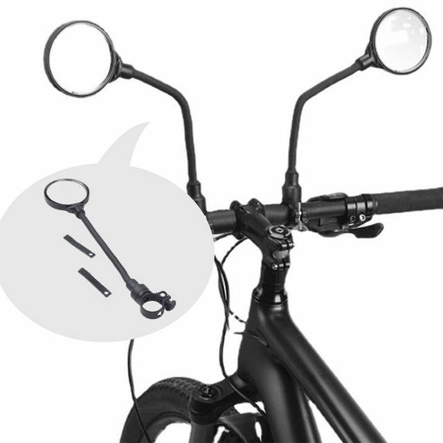 MTB Bicycle Rearview Mirror Bike Handlebar Adjustable for Cycling Road Bike Outdoor Safety Tool