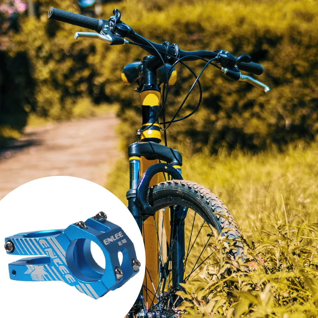 Aluminum Alloy 31.8mm Stem Mountain BMX Bike Short Stems Handlebar Stem Road Cycling Component Replacement Parts Accessories
