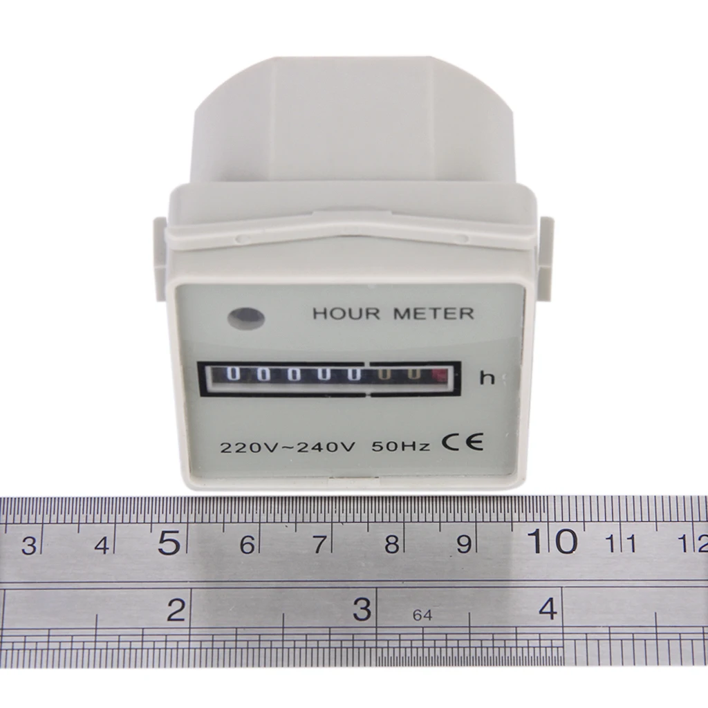 AC220-240V Hour Meter Square Digital Hours Counter Timer Hour Meter Gauge High Accuracy and Steady Performance novel design