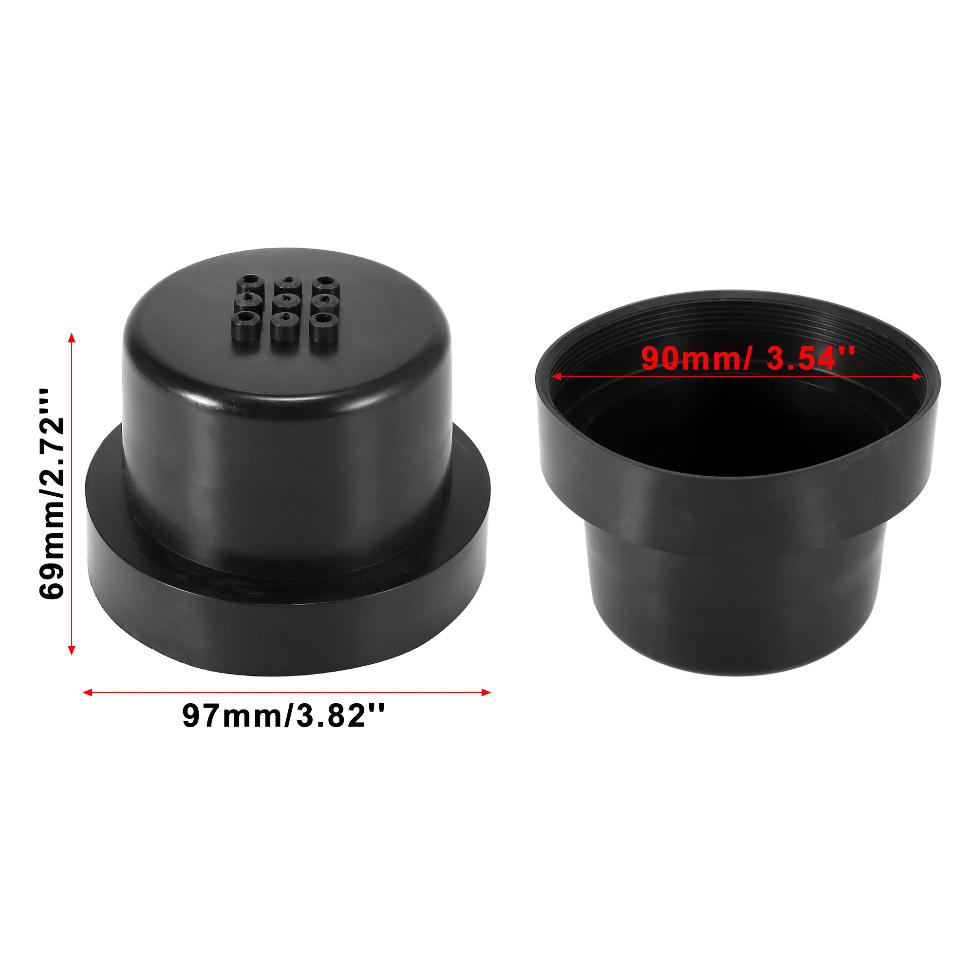 Cubiertas de goma negras para proteger faros delanteros de coche