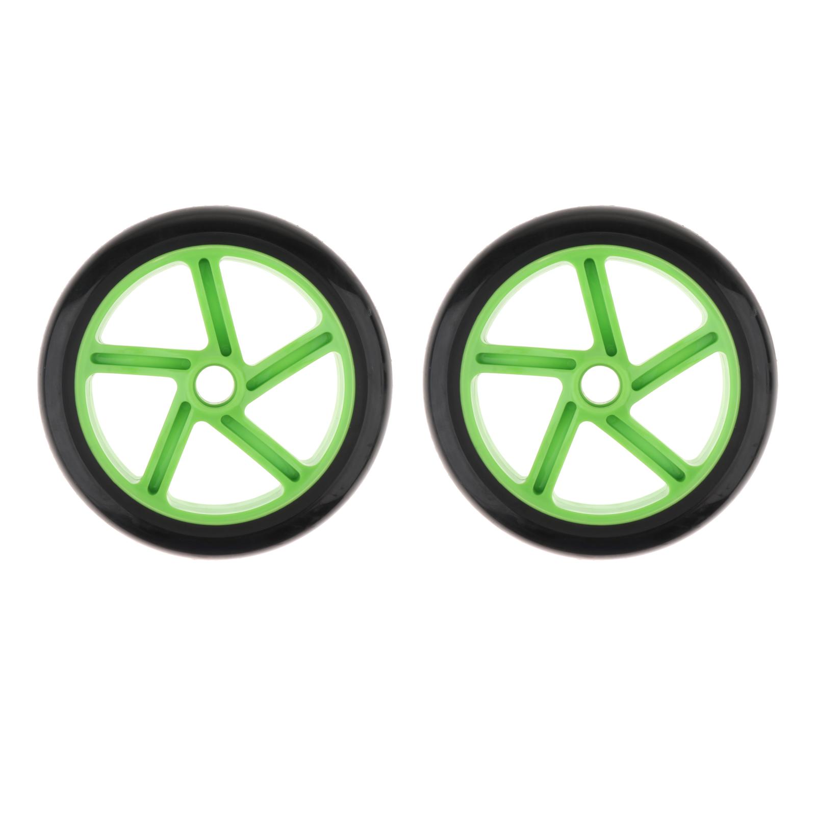 2 Pcs Kick Scooter Wheels Pro Stunt Scooter Replacement Parts Noiseless Front Rear Spare Tires Modified Wheels Kids Present