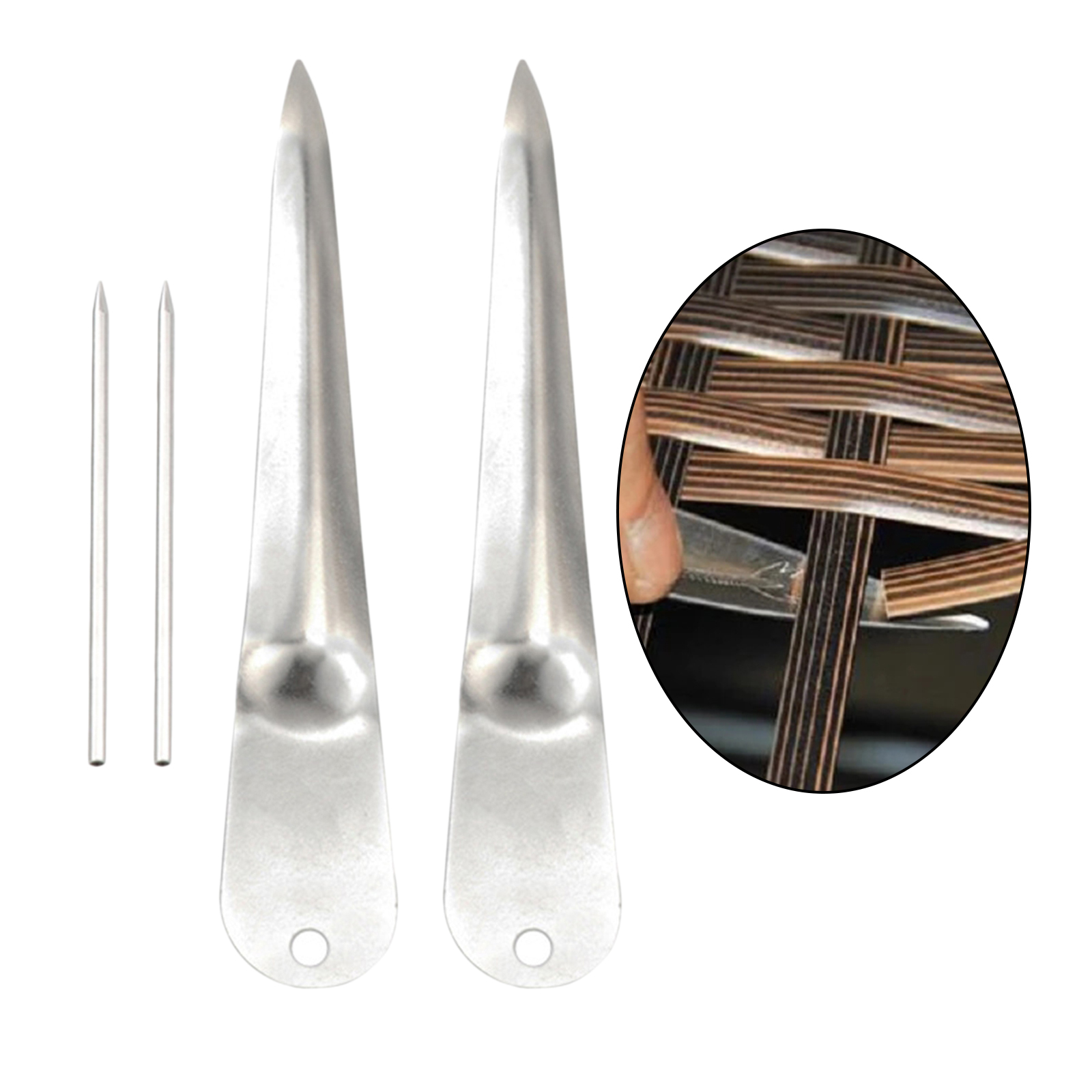 Weaving Tool Stainless Steel Handcraft Craft DIY Crochet Needle for Chair Basket Hardware Tools Furniture Auxiliary