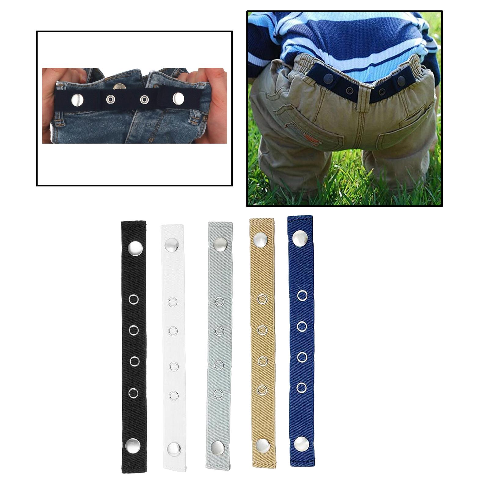 2x Casual No Buckle Stretch Elastic Waist Belt for Womens/Mens Adjustable Waistband