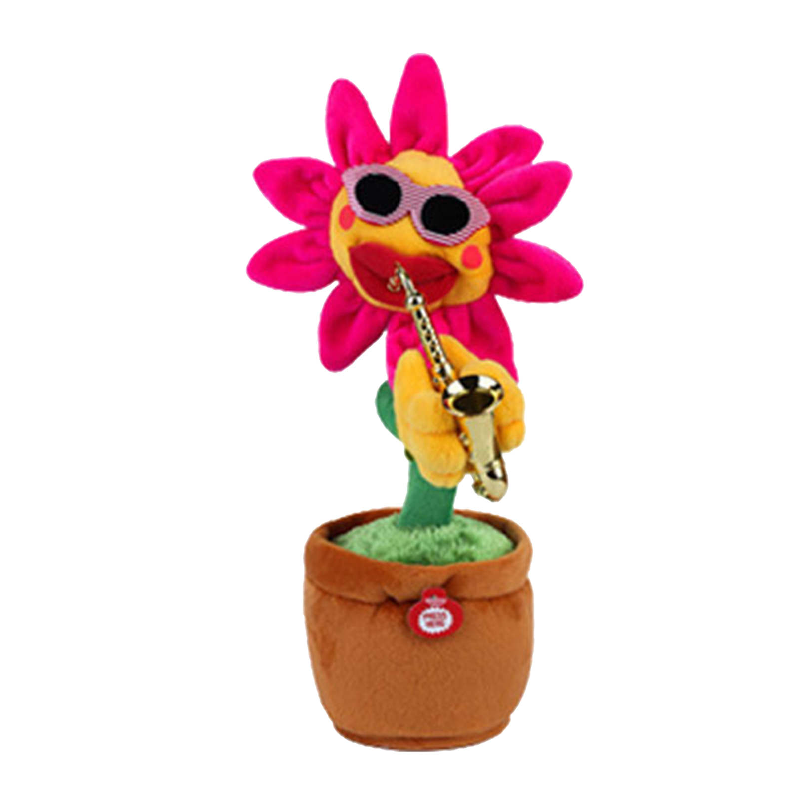 Potted  Plants Swing Dancing Singing Doll Plush Toys Tabletop Decor Ornaments Kids Birthday Gift Party Favors