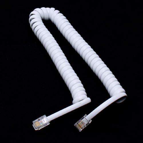 5.7ft Telephone Handset Extension Cord Curly Line Cable RJ11