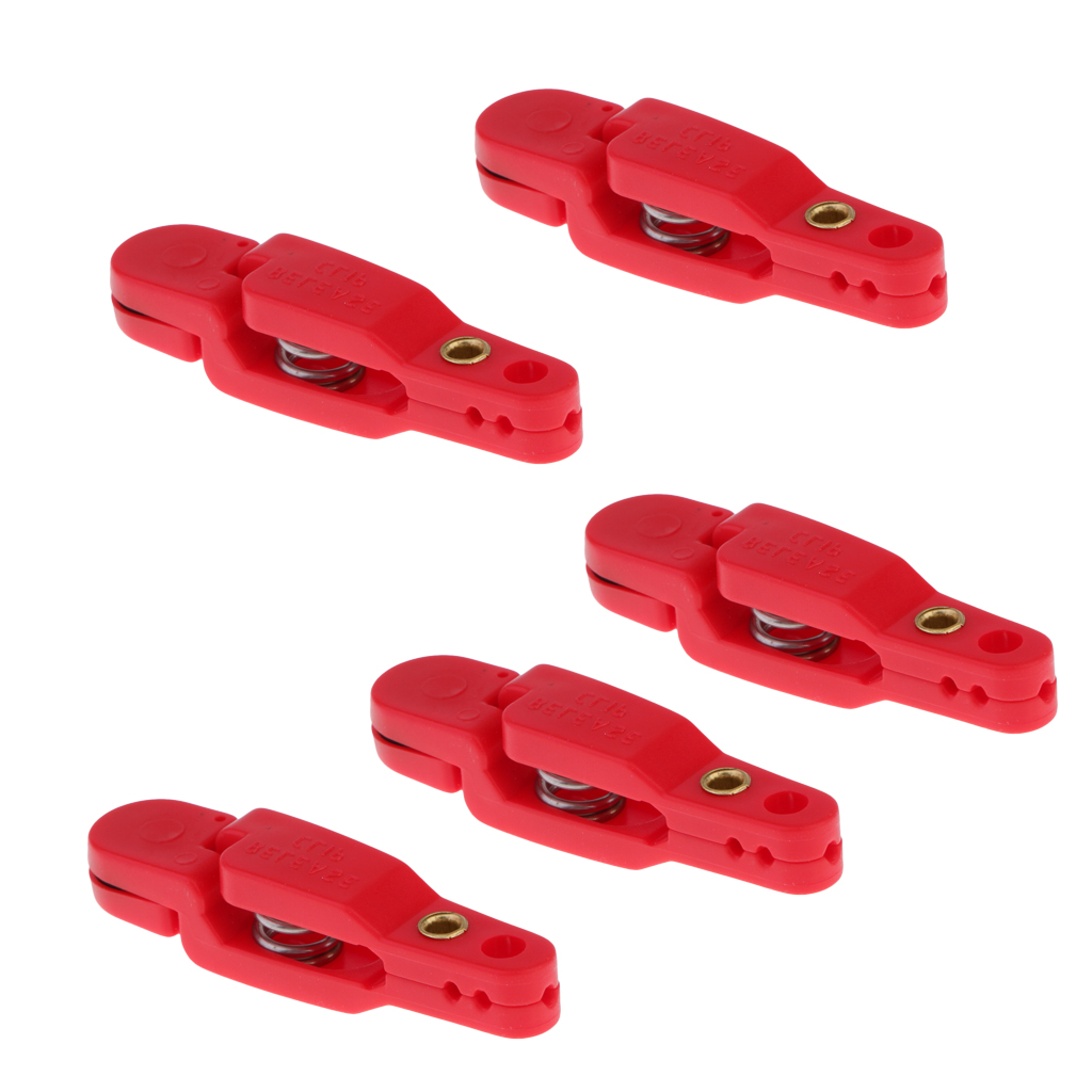 4~10pcs Heavy Tension Snap Release Clips 4.8cm for Weight, Planer Board, Kite, Offshore Fishing Accessories Red